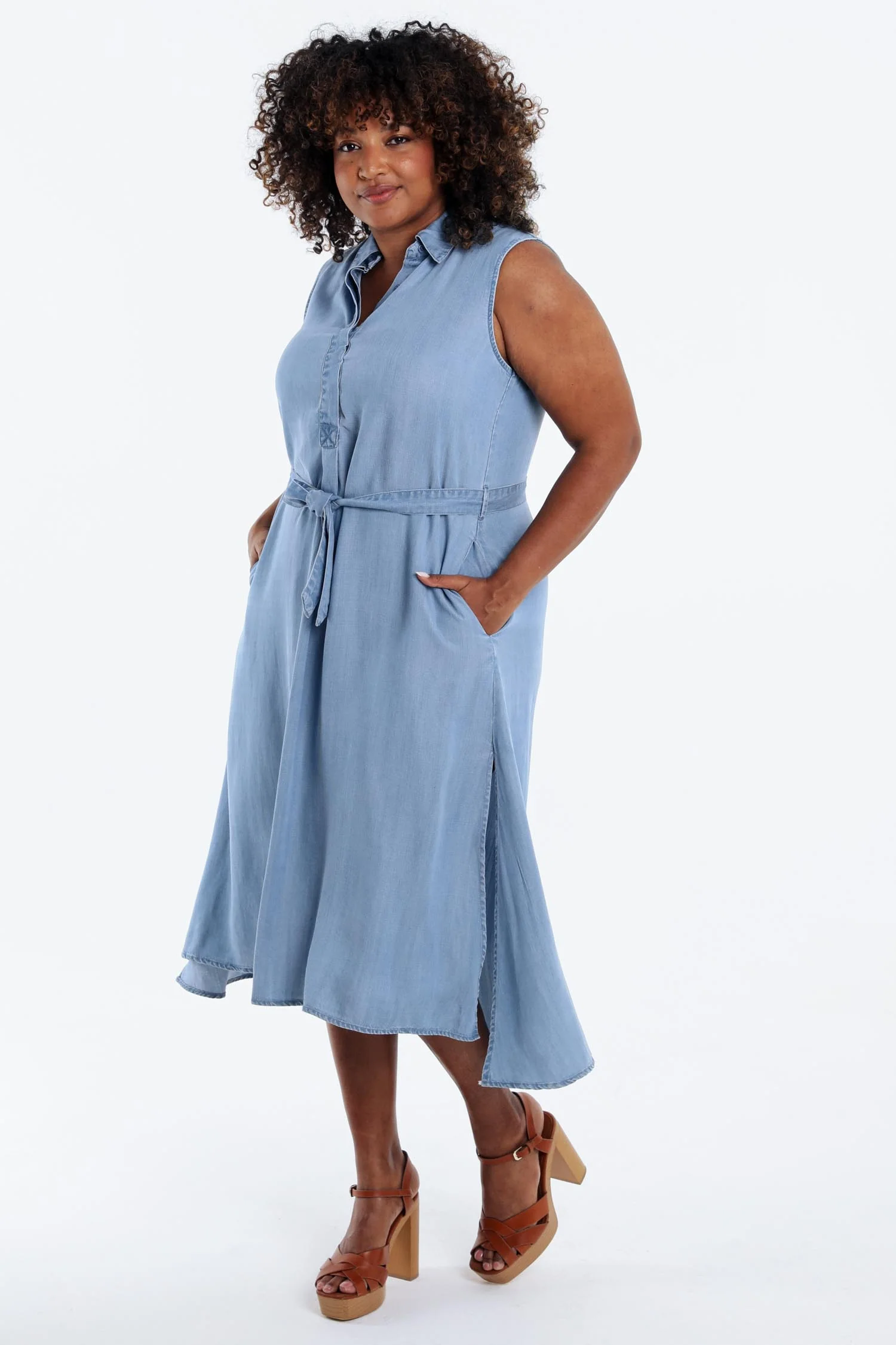 Robe en tencel unie - Image 8
