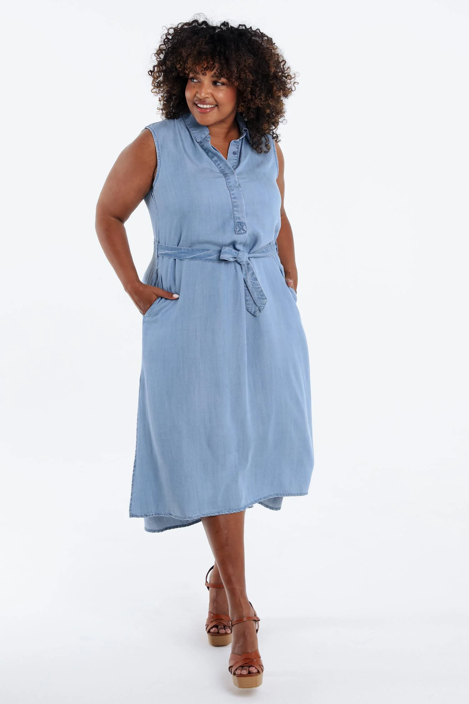 Robe en tencel unie - Image 9