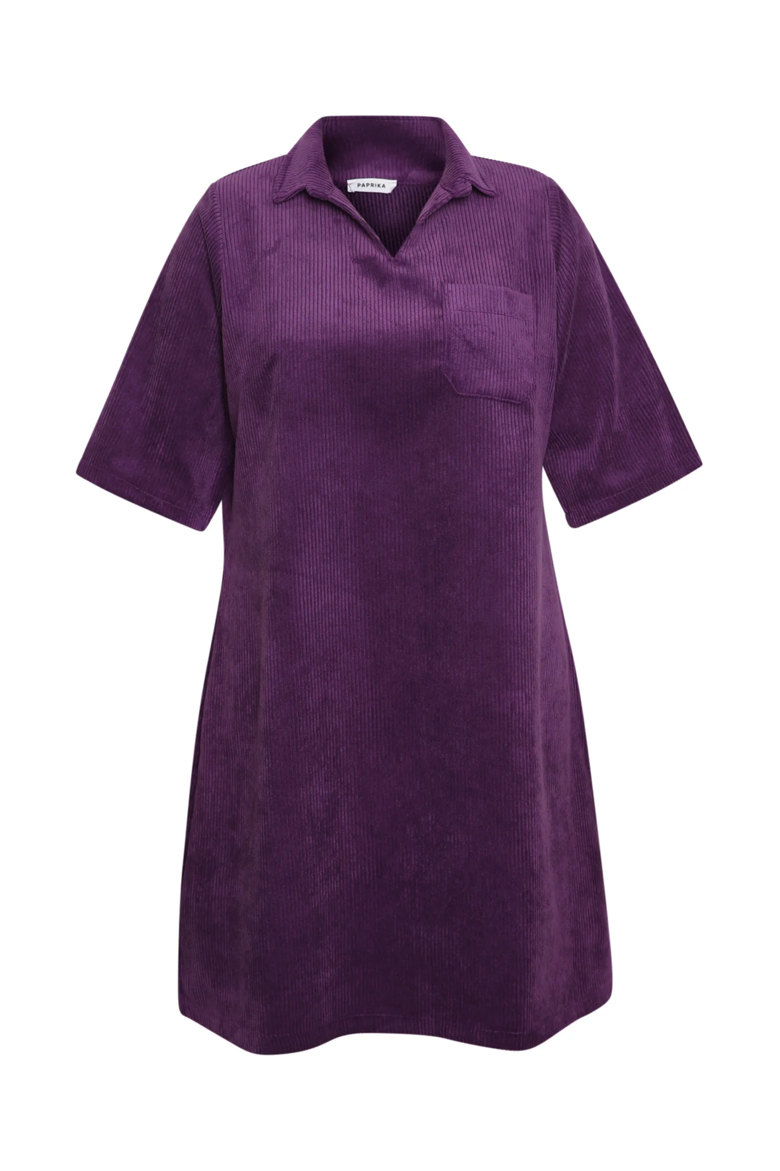 Robe en velours côtelé unie - Image 8