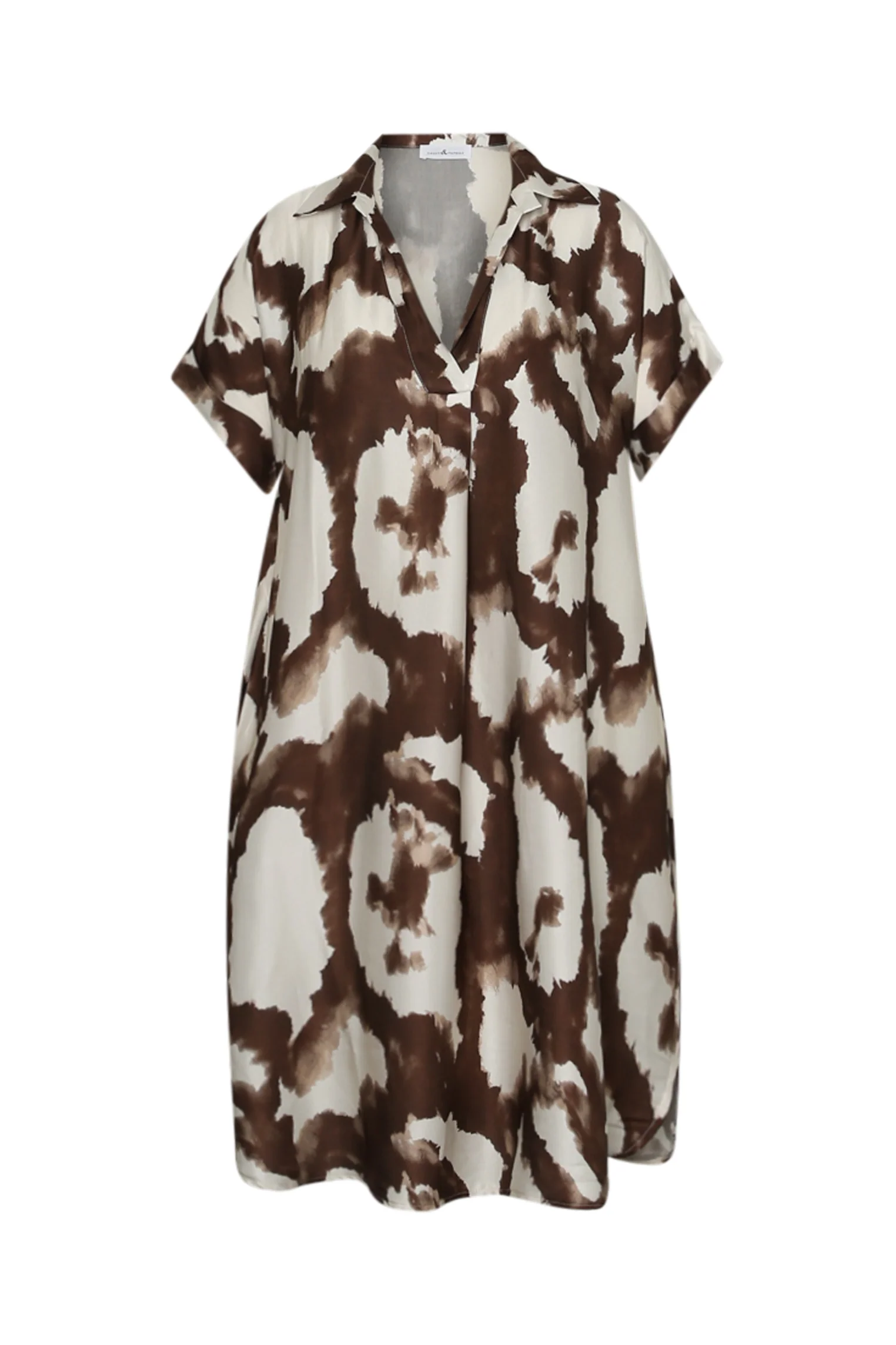 Robe en viscose effet satin imprimé animal - Image 10