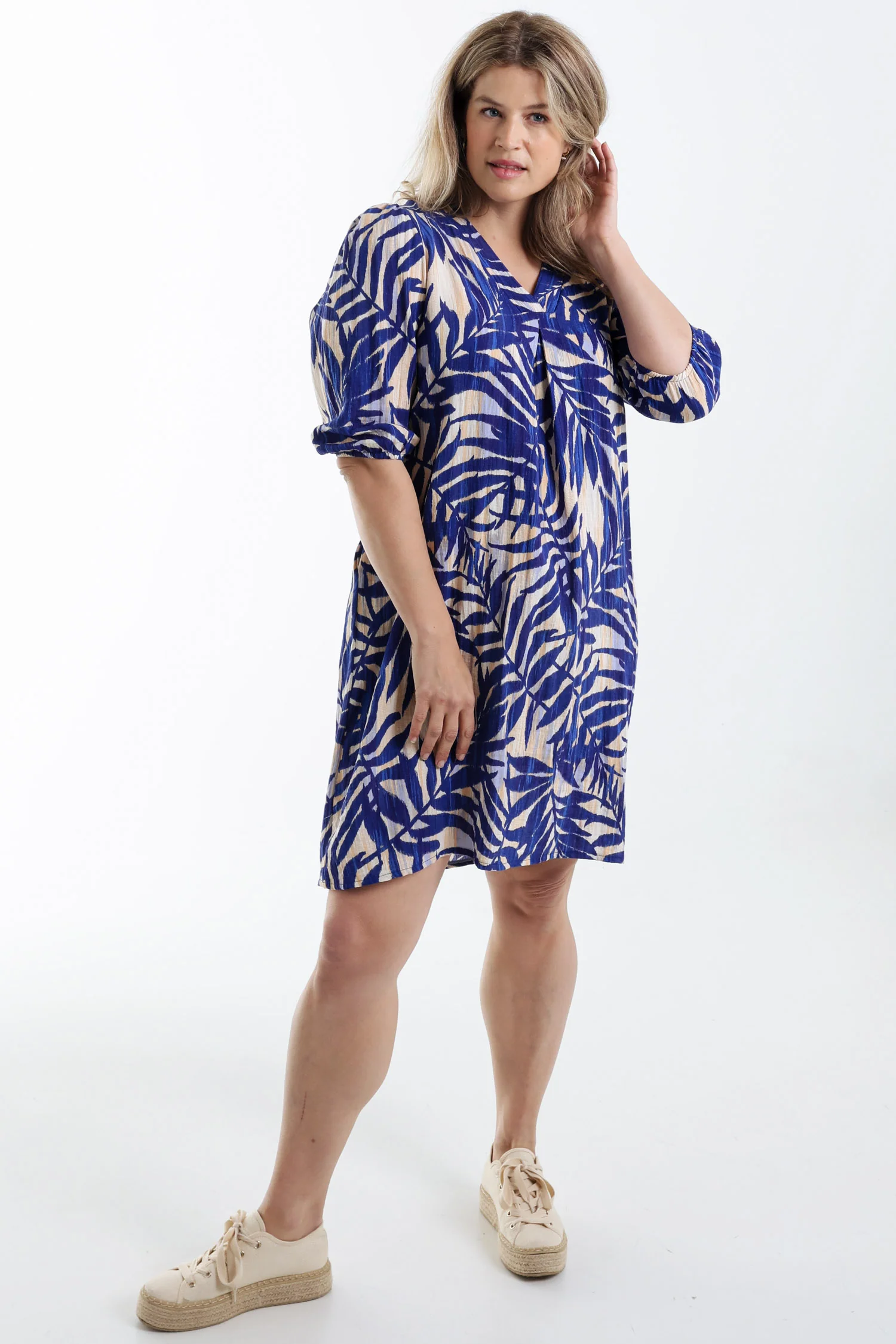 Robe en viscose imprimé feuillage - Image 19