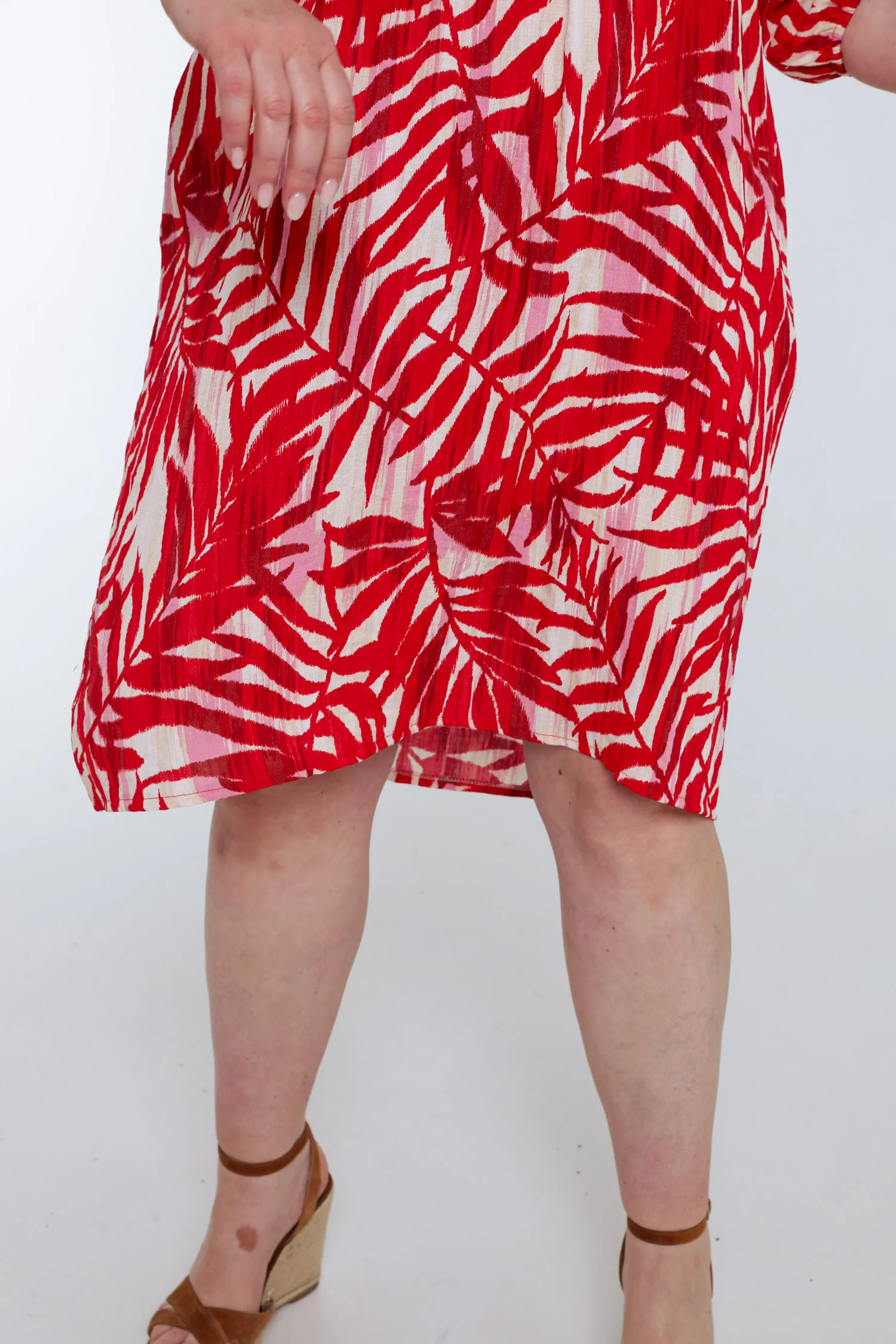 Robe en viscose imprimé feuillage - Image 6