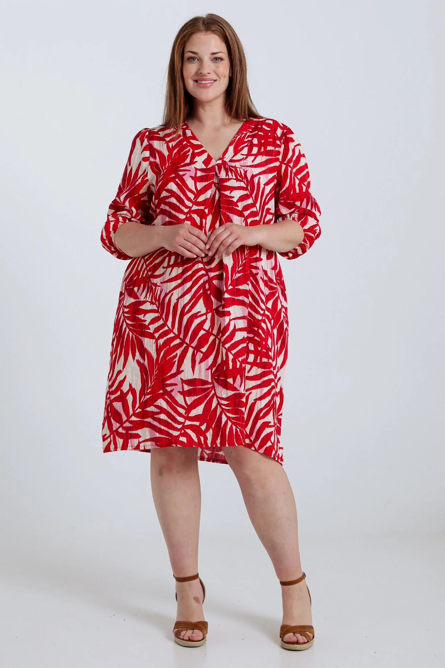 Robe en viscose imprimé feuillage - Image 9