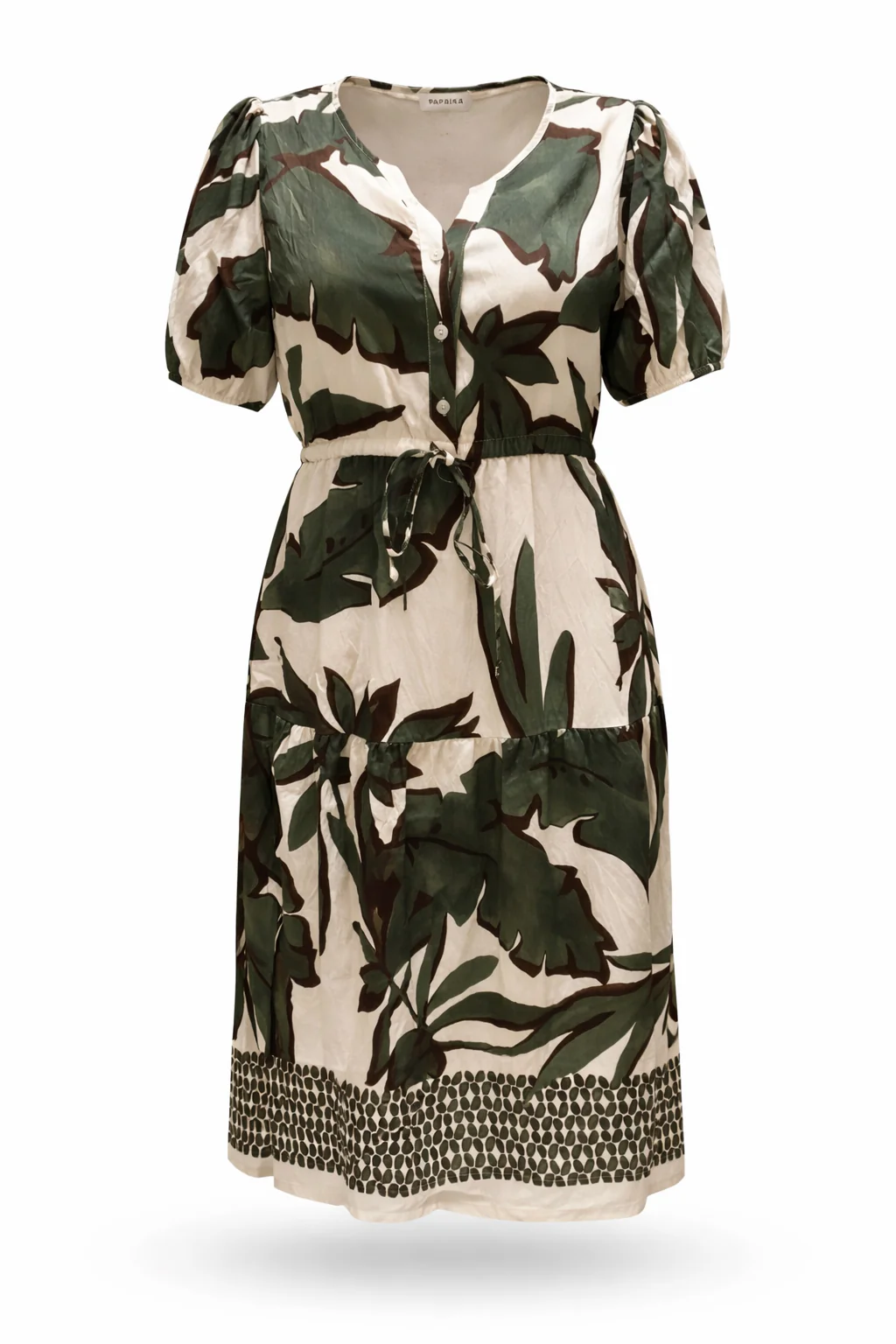 Robe en viscose imprimé feuilles - Image 10