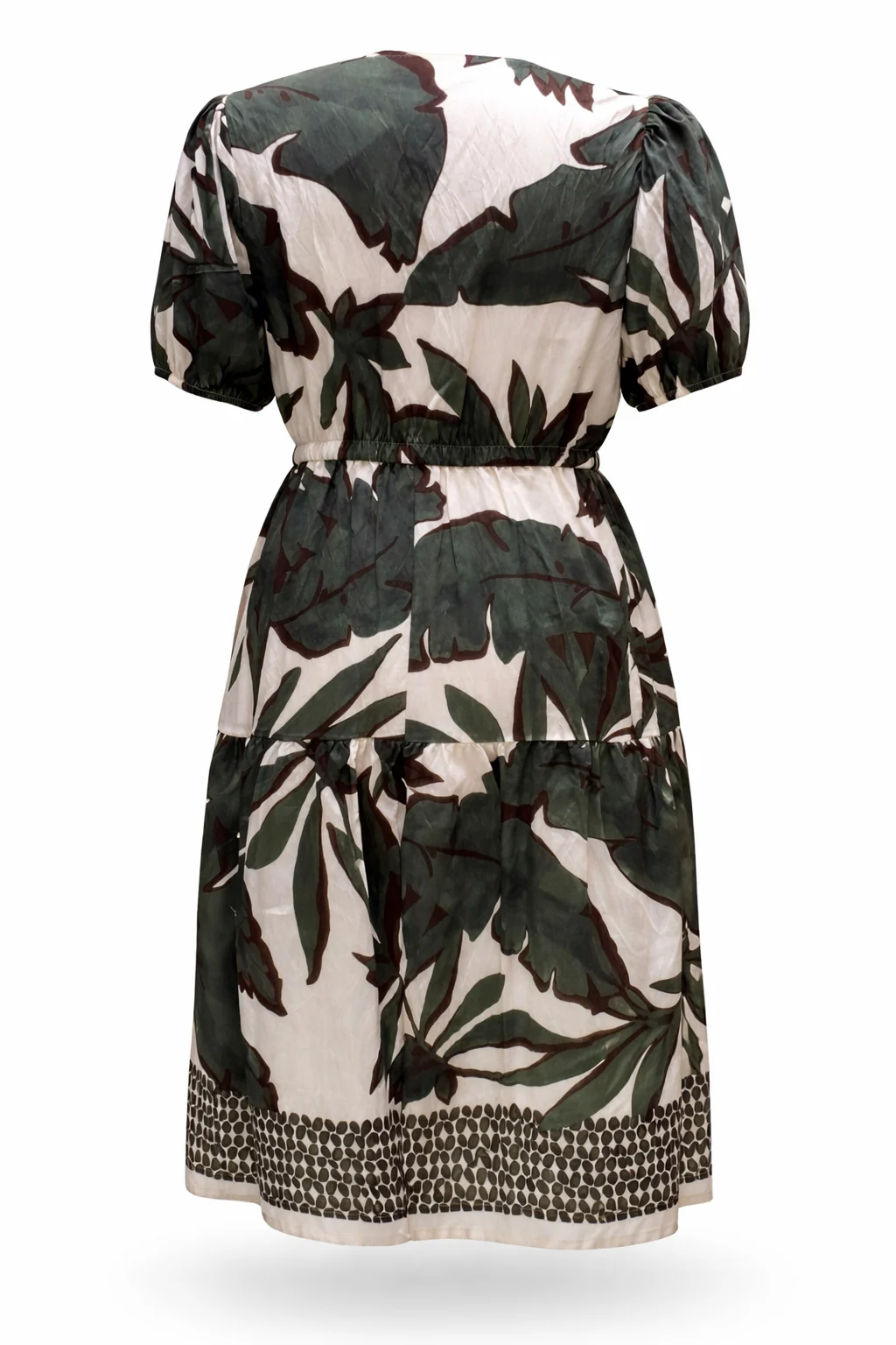 Robe en viscose imprimé feuilles - Image 11