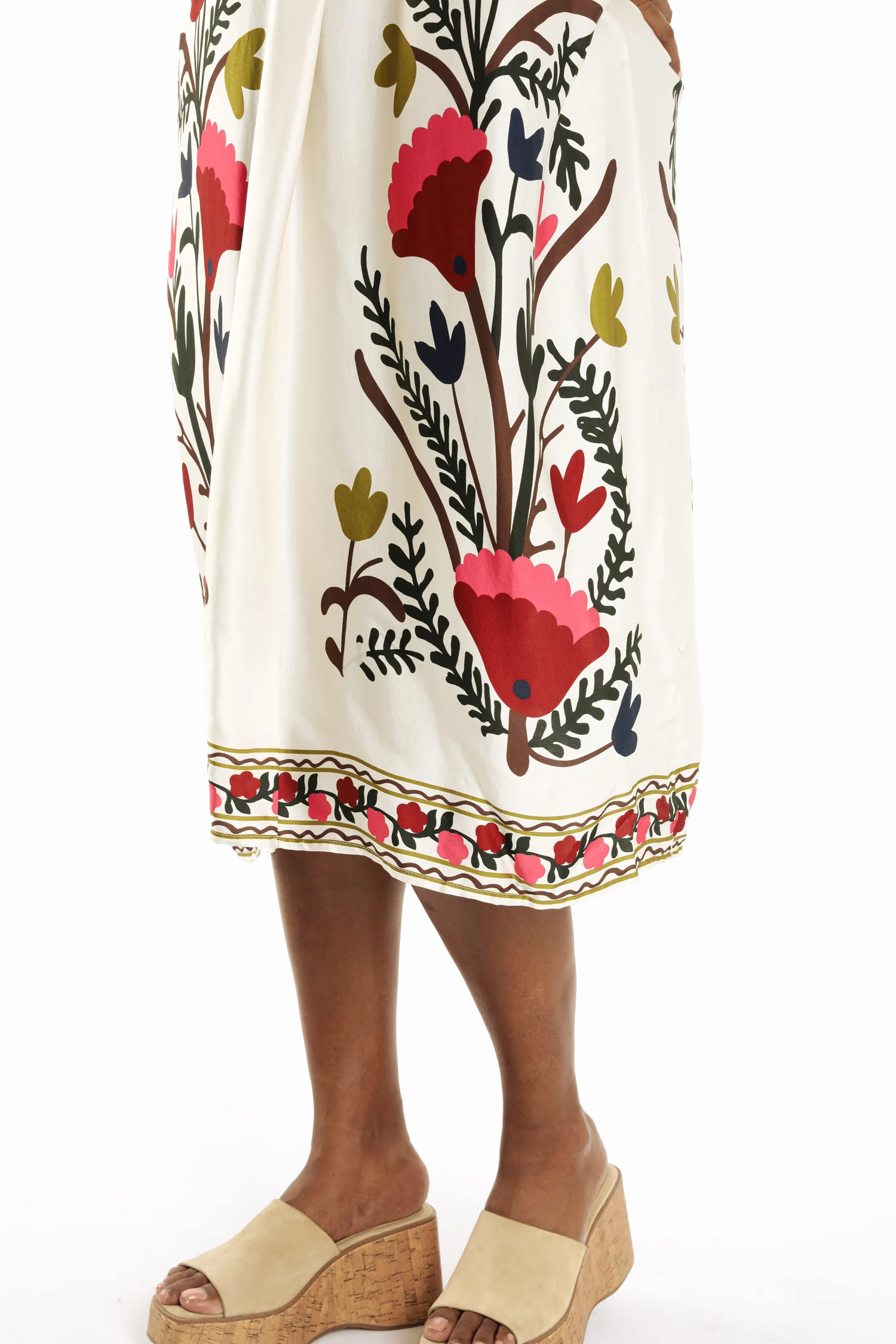 Robe en viscose imprimé folk - Image 4