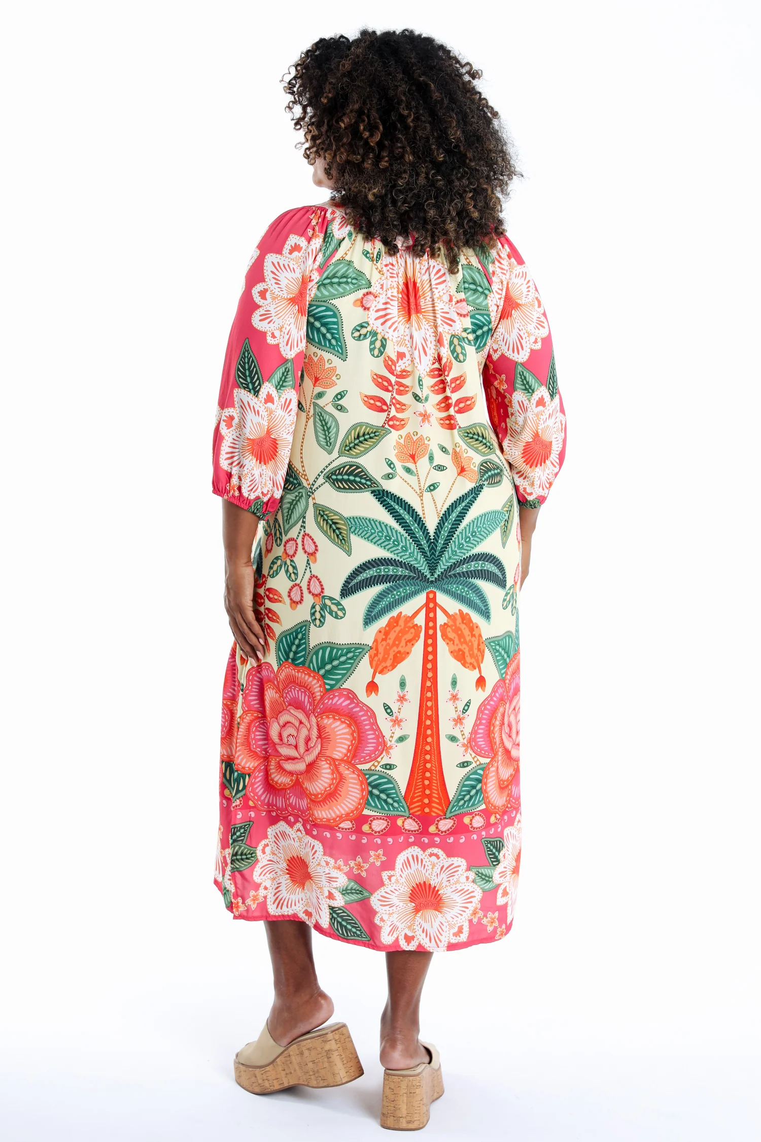 Robe en viscose imprimé tropical - Image 2