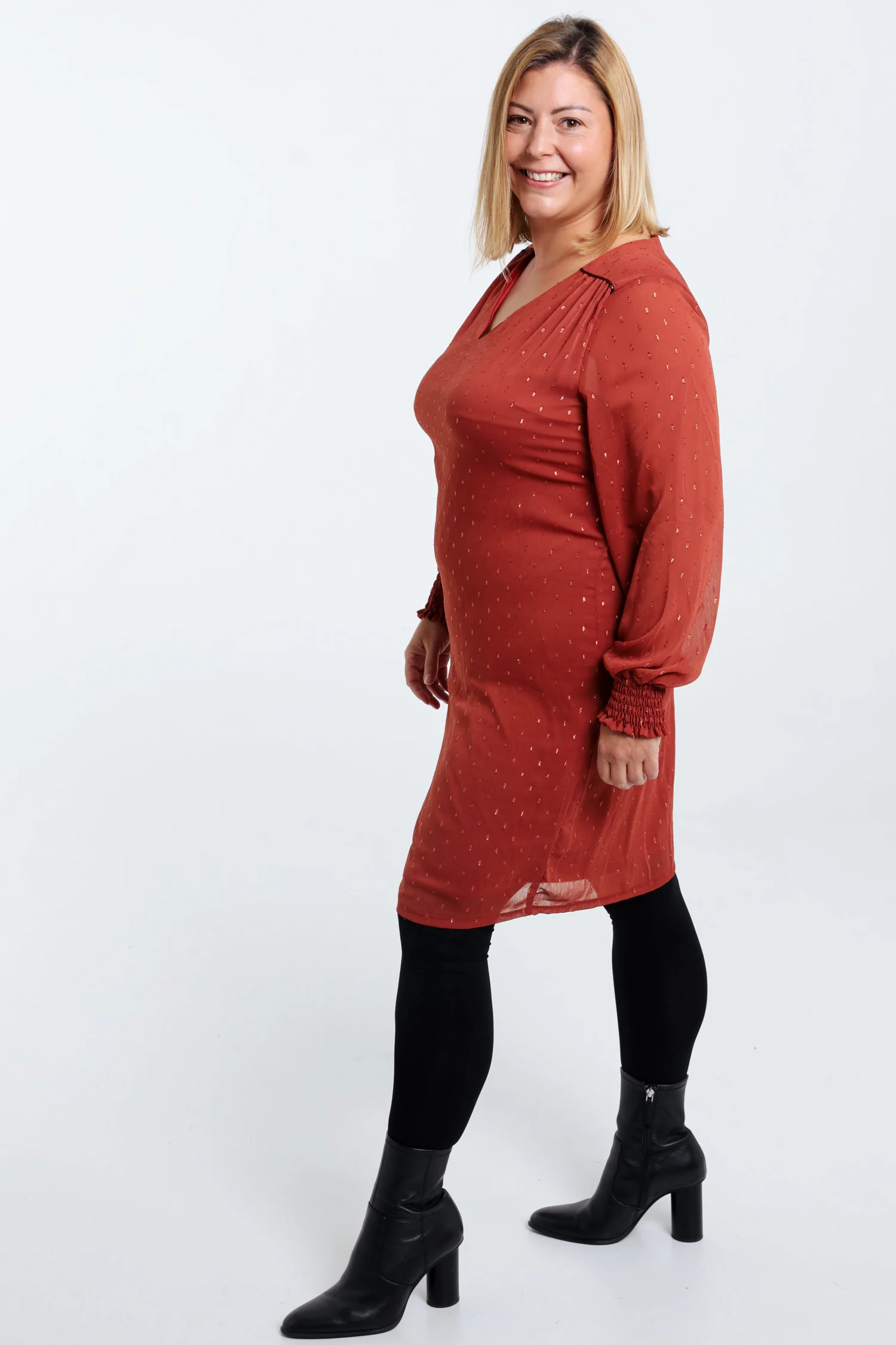 Robe en voile avec plumetis - Image 16