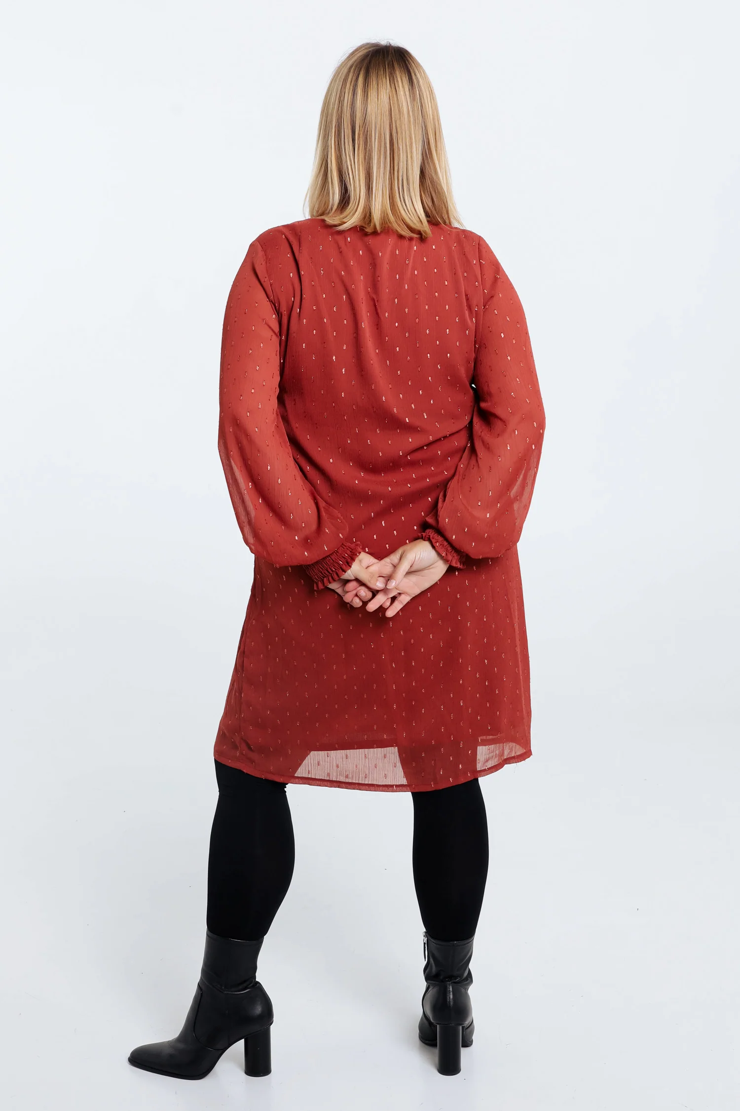 Robe en voile avec plumetis - Image 19