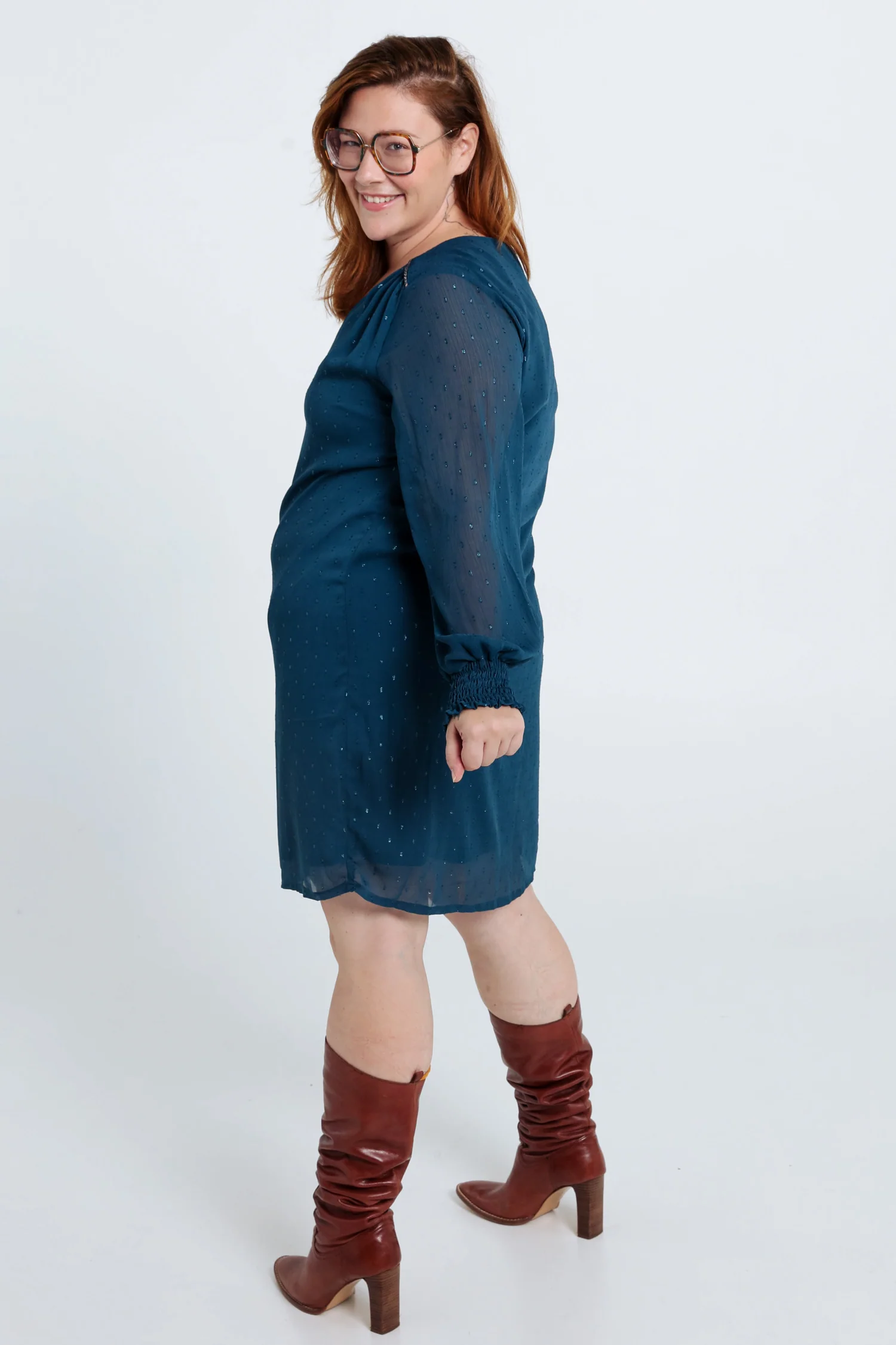 Robe en voile avec plumetis - Image 2