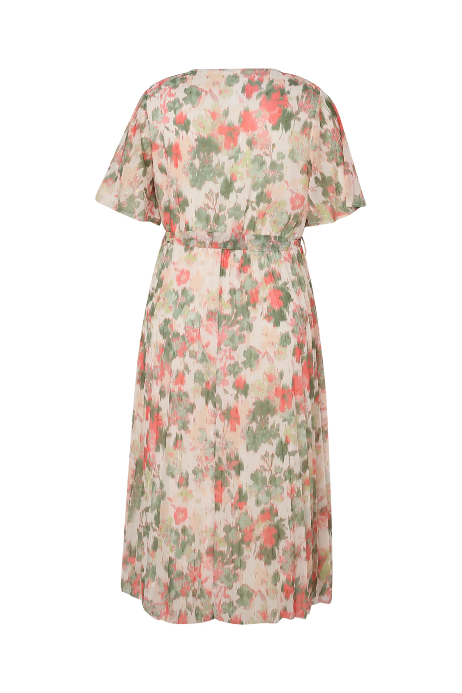 Robe en voile imprimé floral avec lurex - Image 11