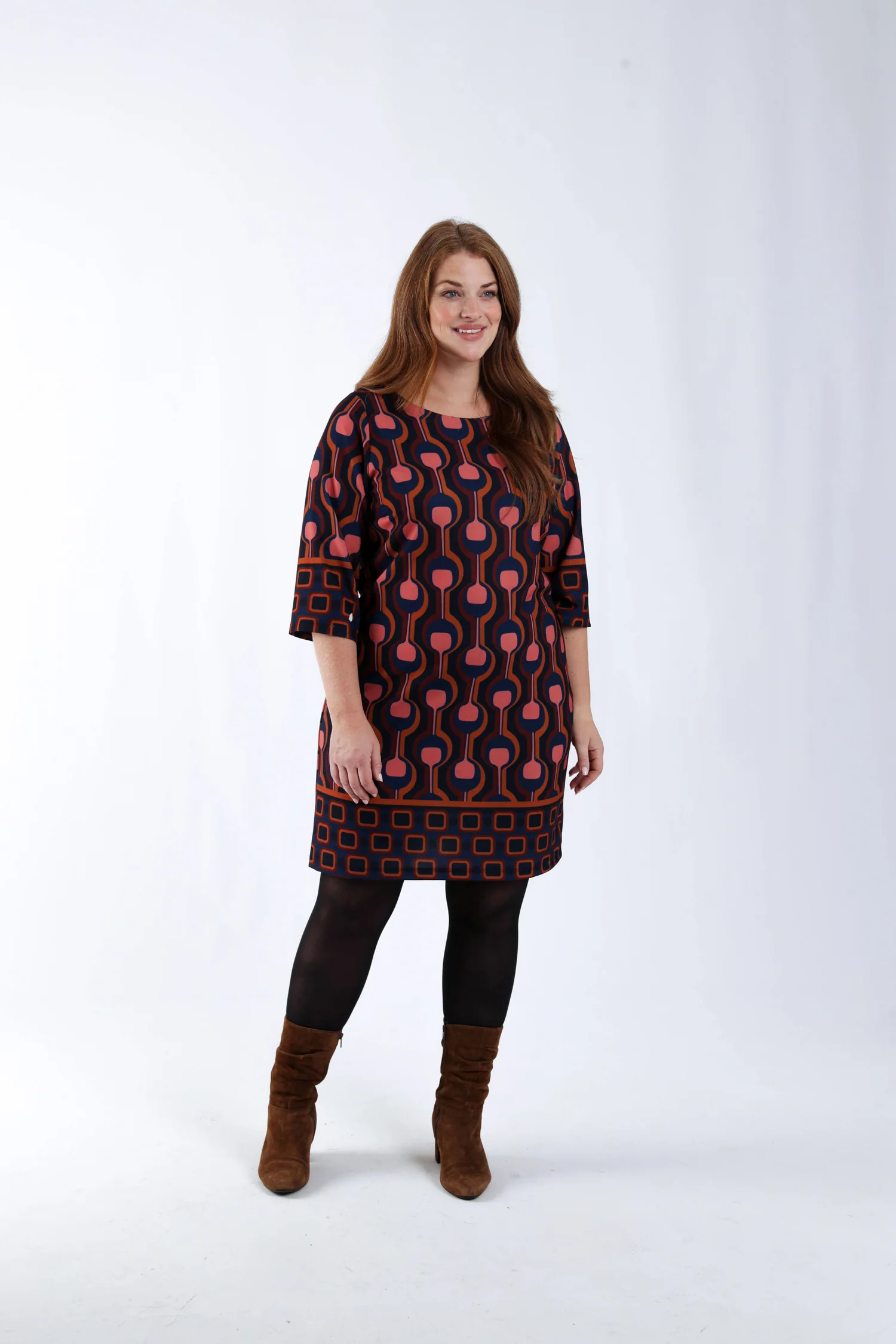 Robe housse imprimé graphique