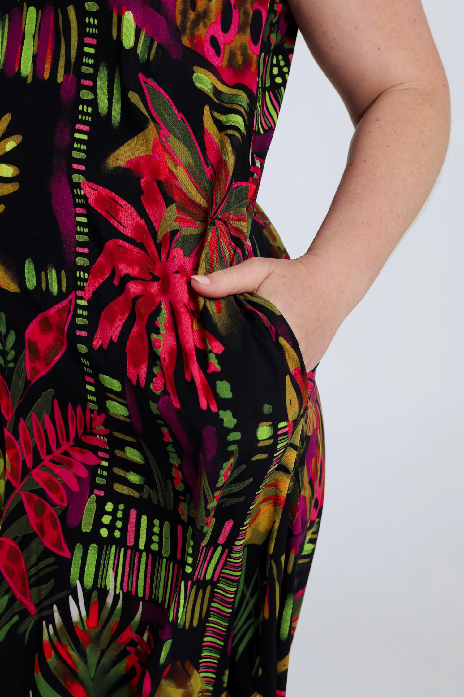 Robe longue en viscose imprimé floral - Image 4