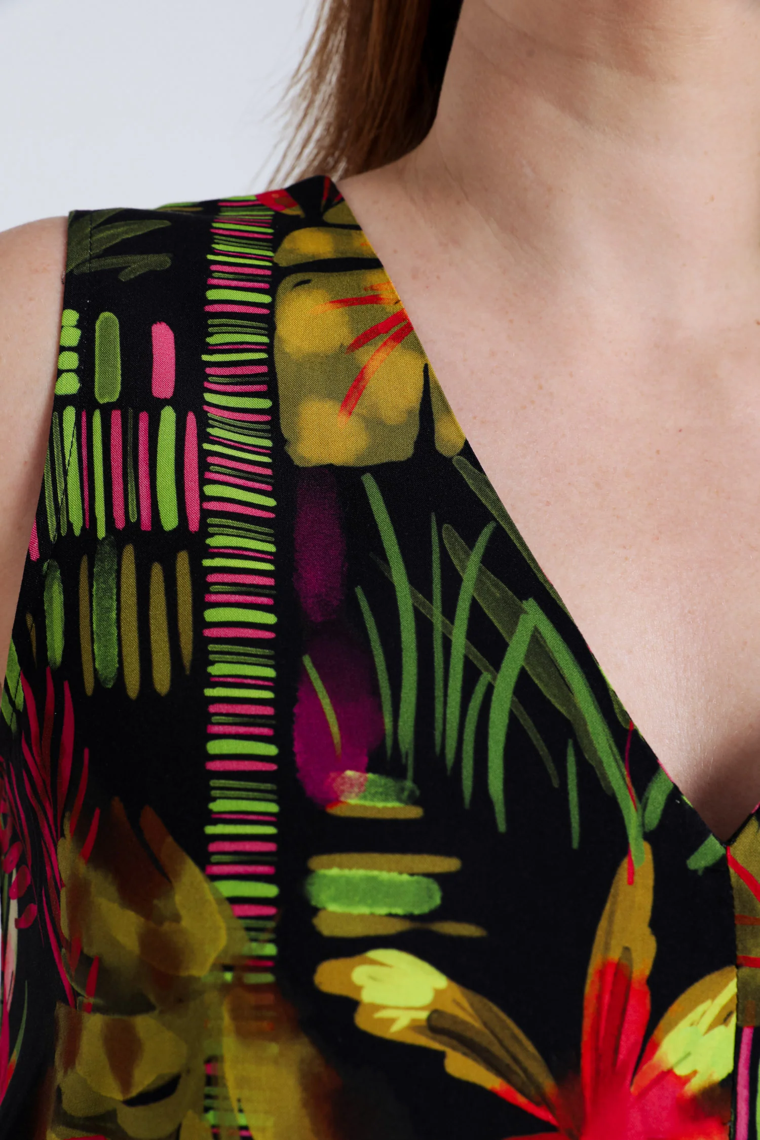 Robe longue en viscose imprimé floral - Image 5