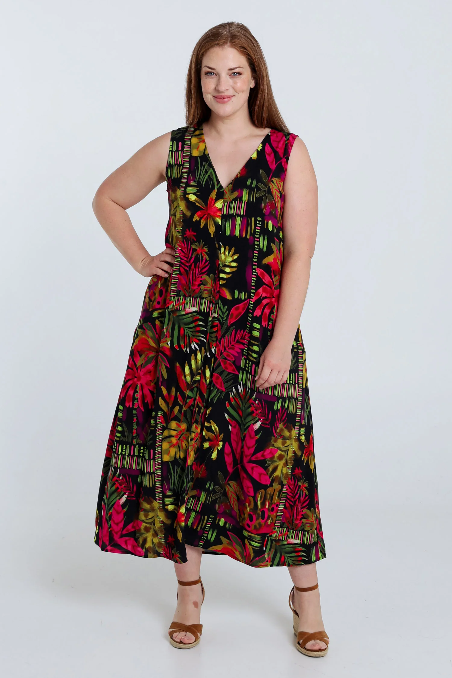 Robe longue en viscose imprimé floral - Image 8