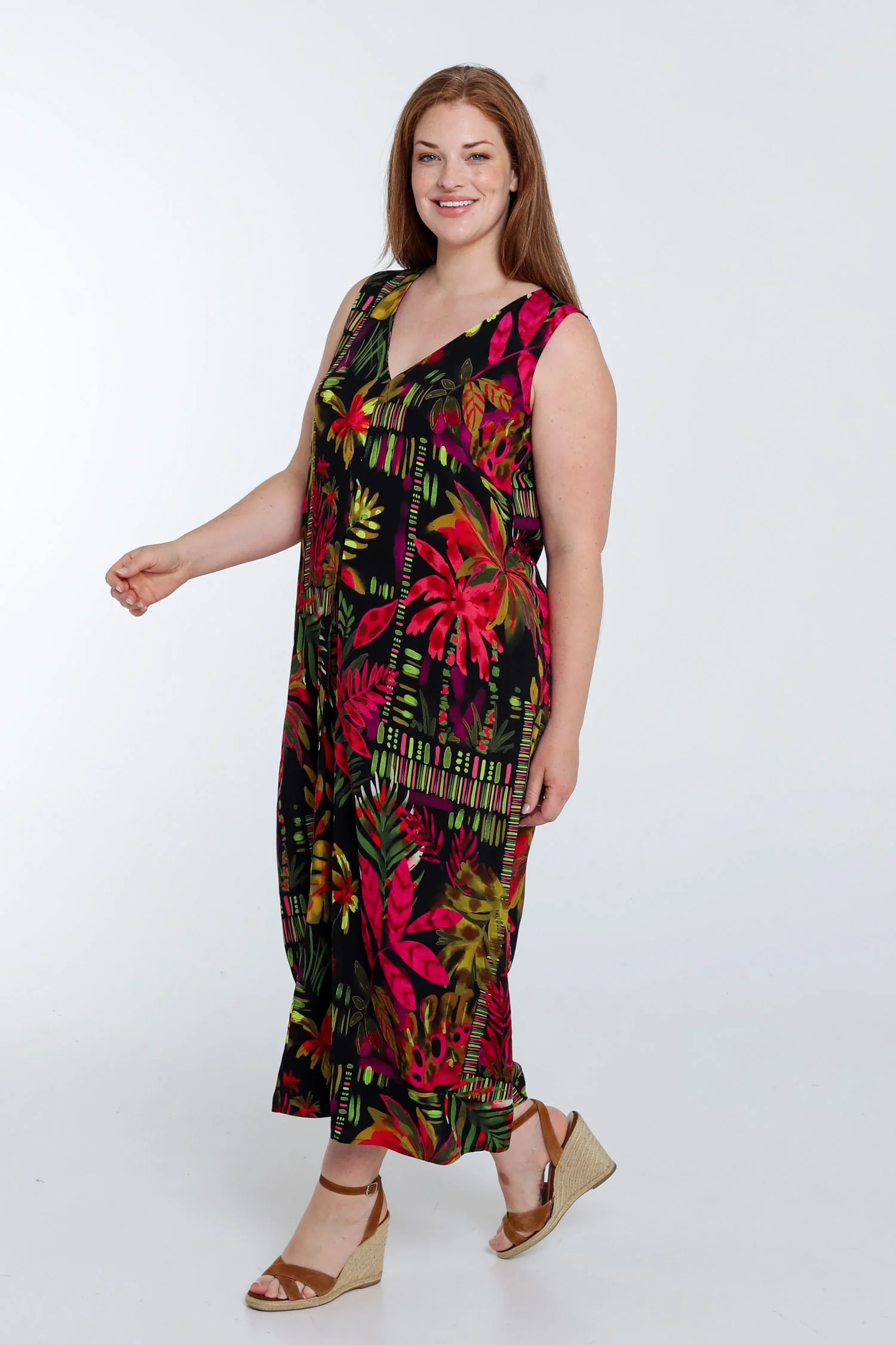 Robe longue en viscose imprimé floral - Image 9