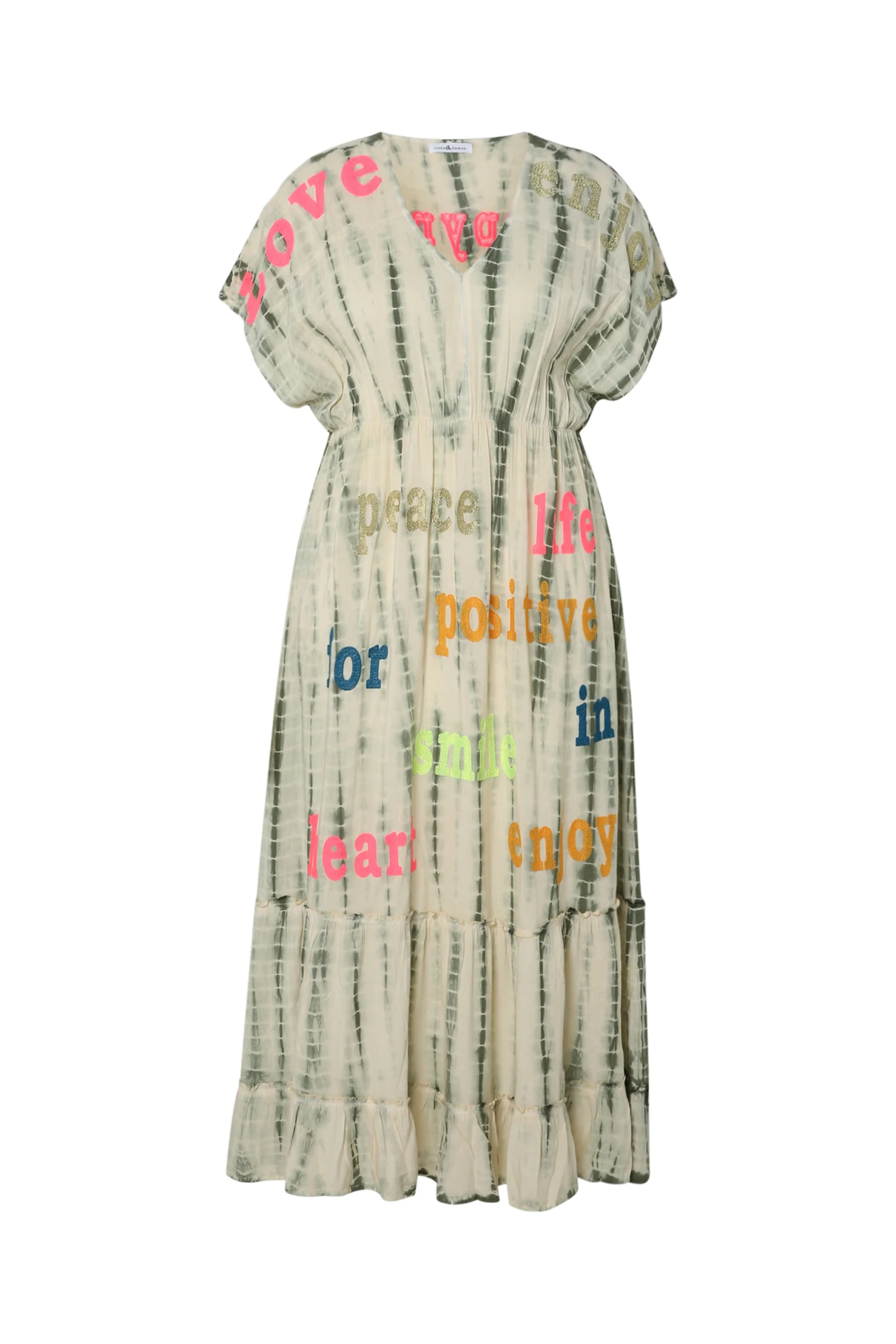 Robe longue en viscose imprimé tie&dye - Image 10