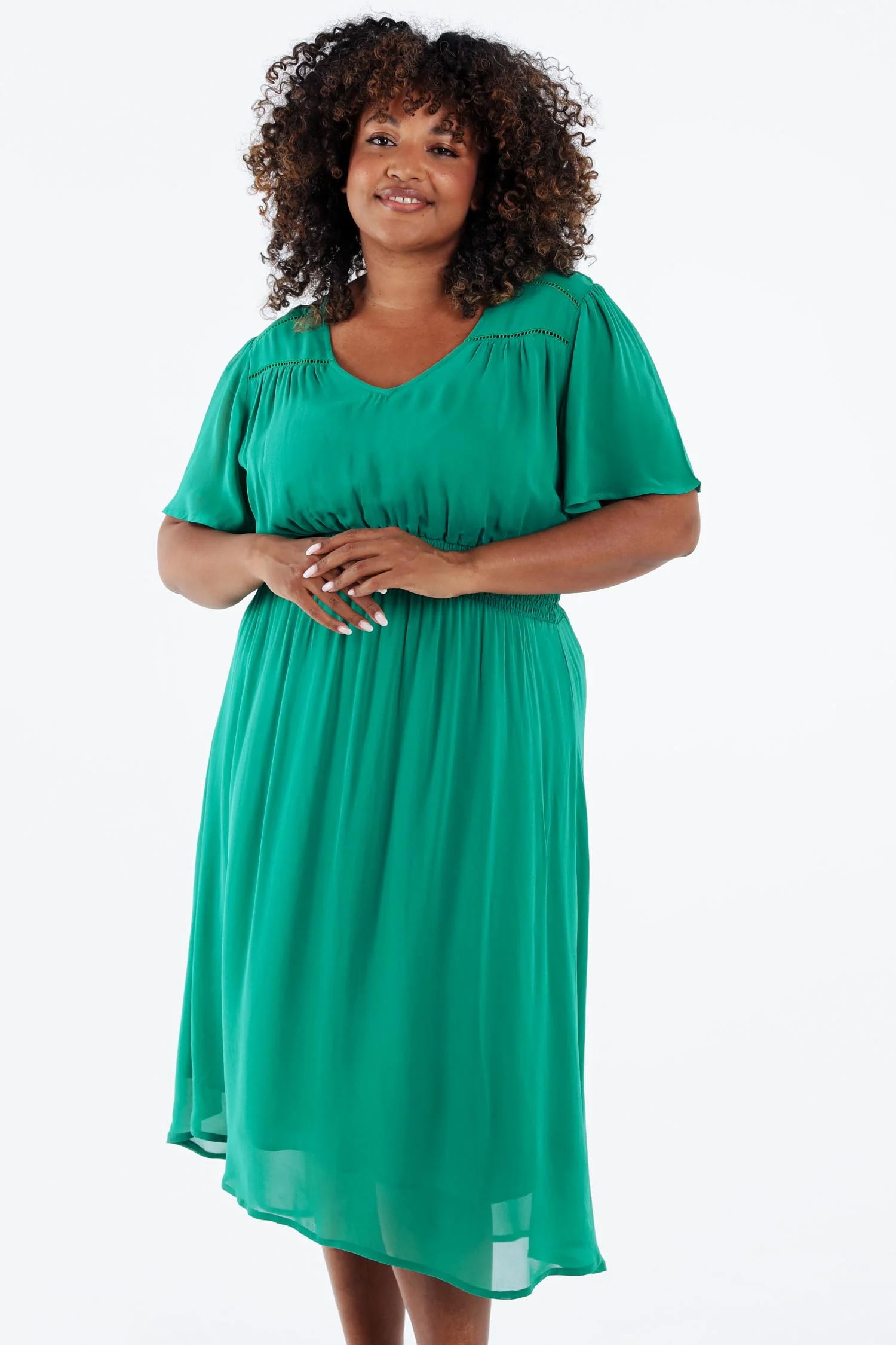 Robe longue en viscose unie - Image 12