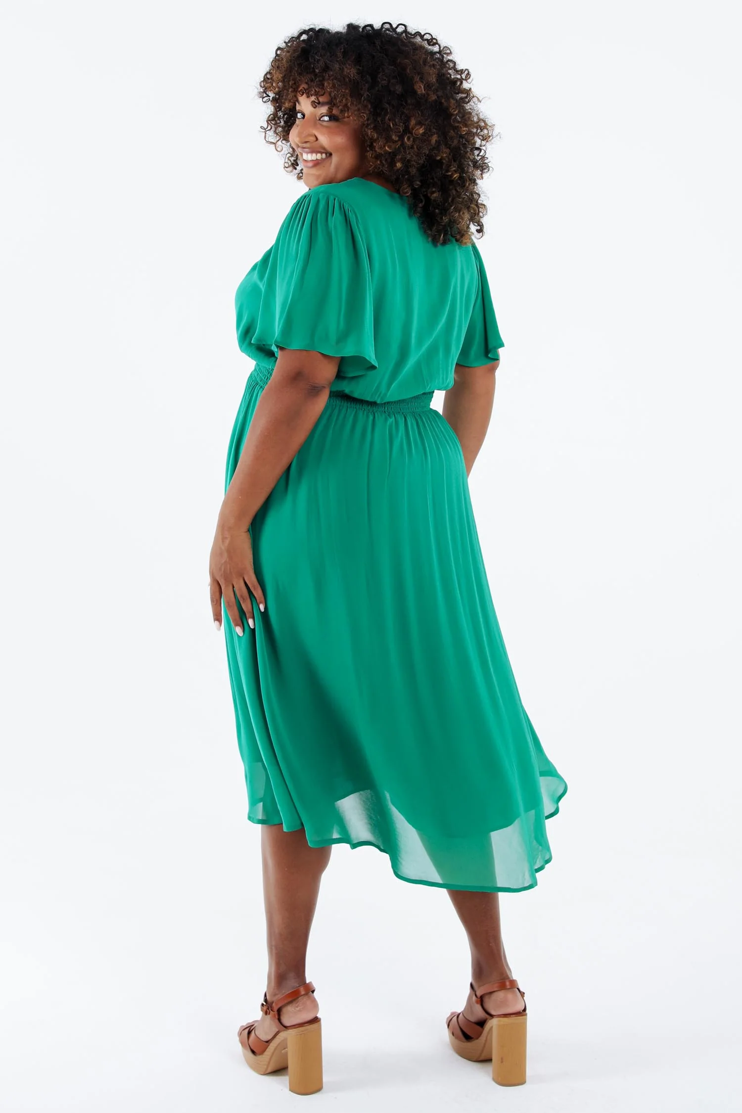Robe longue en viscose unie - Image 13
