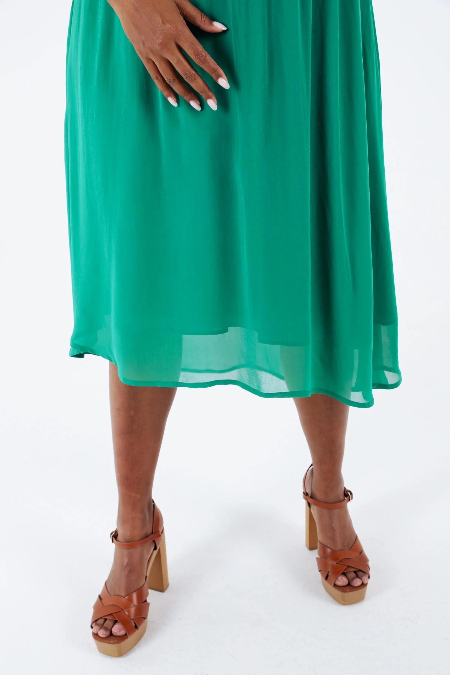 Robe longue en viscose unie - Image 16