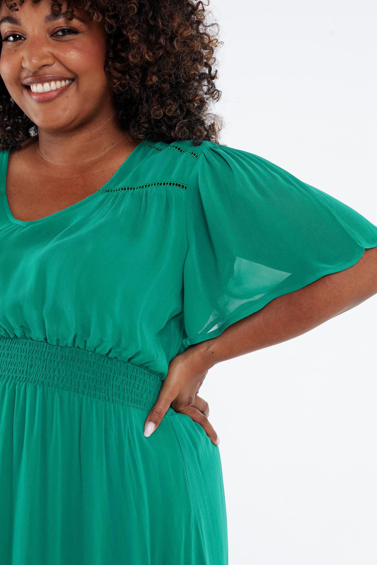 Robe longue en viscose unie - Image 17