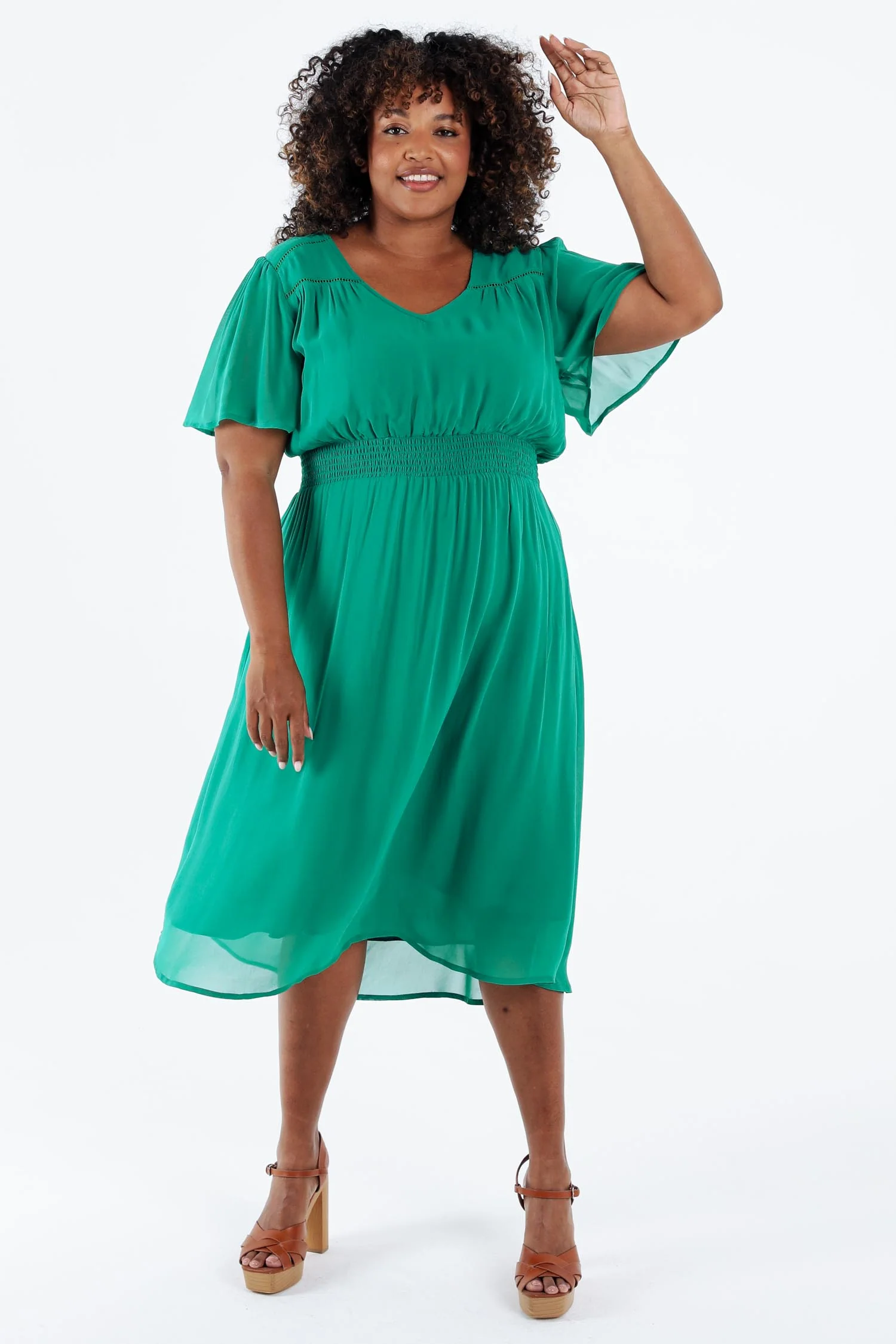 Robe longue en viscose unie - Image 19