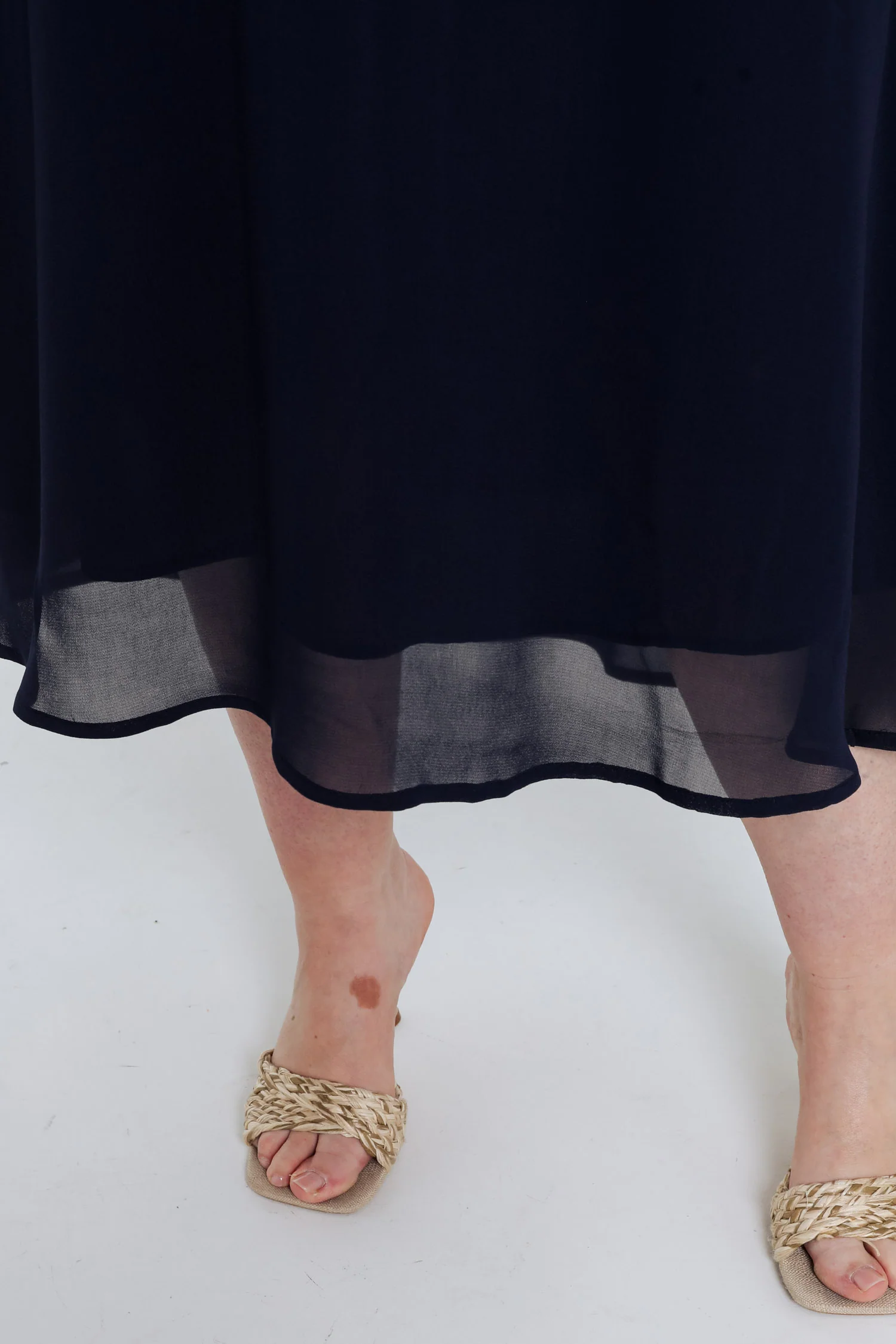 Robe longue en viscose unie - Image 5