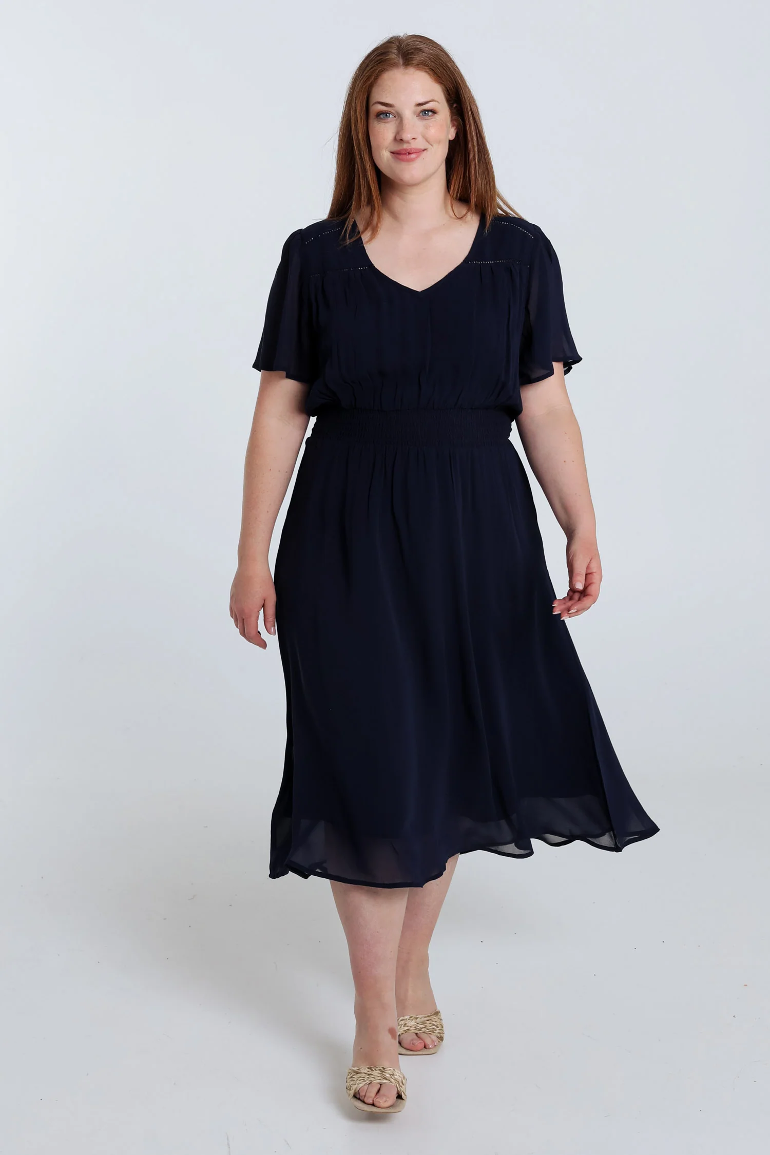 Robe longue en viscose unie - Image 7