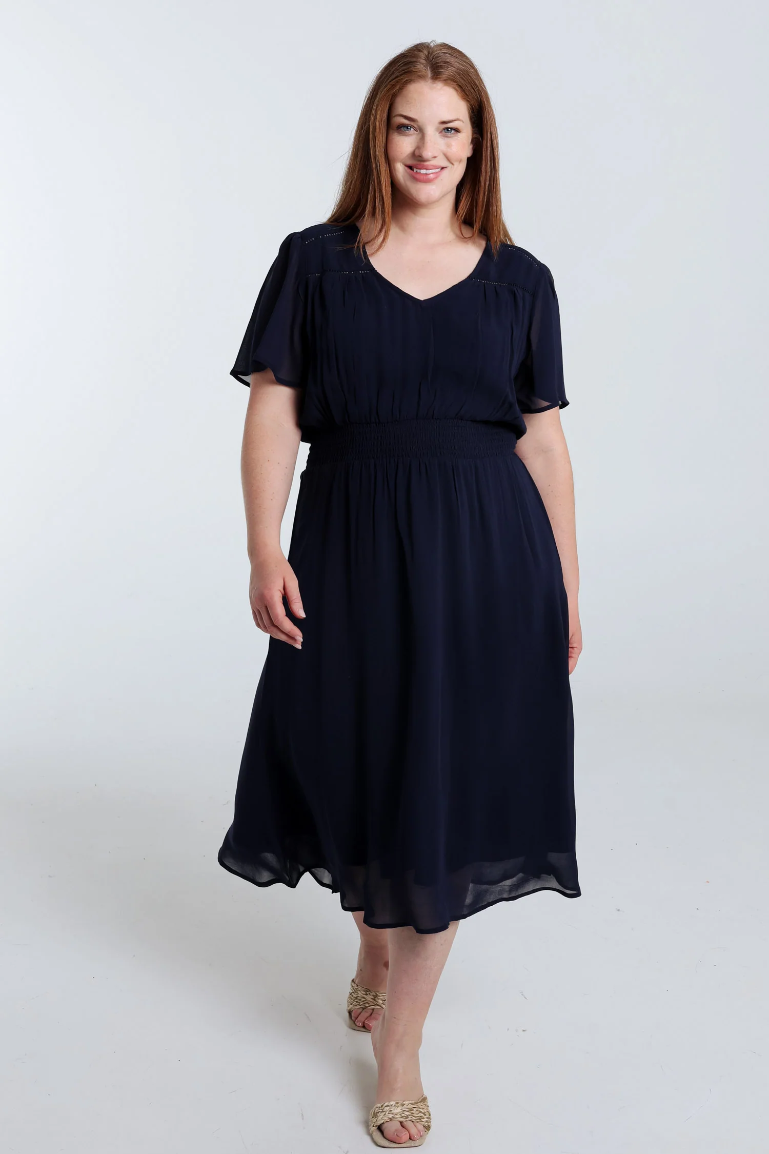 Robe longue en viscose unie - Image 8