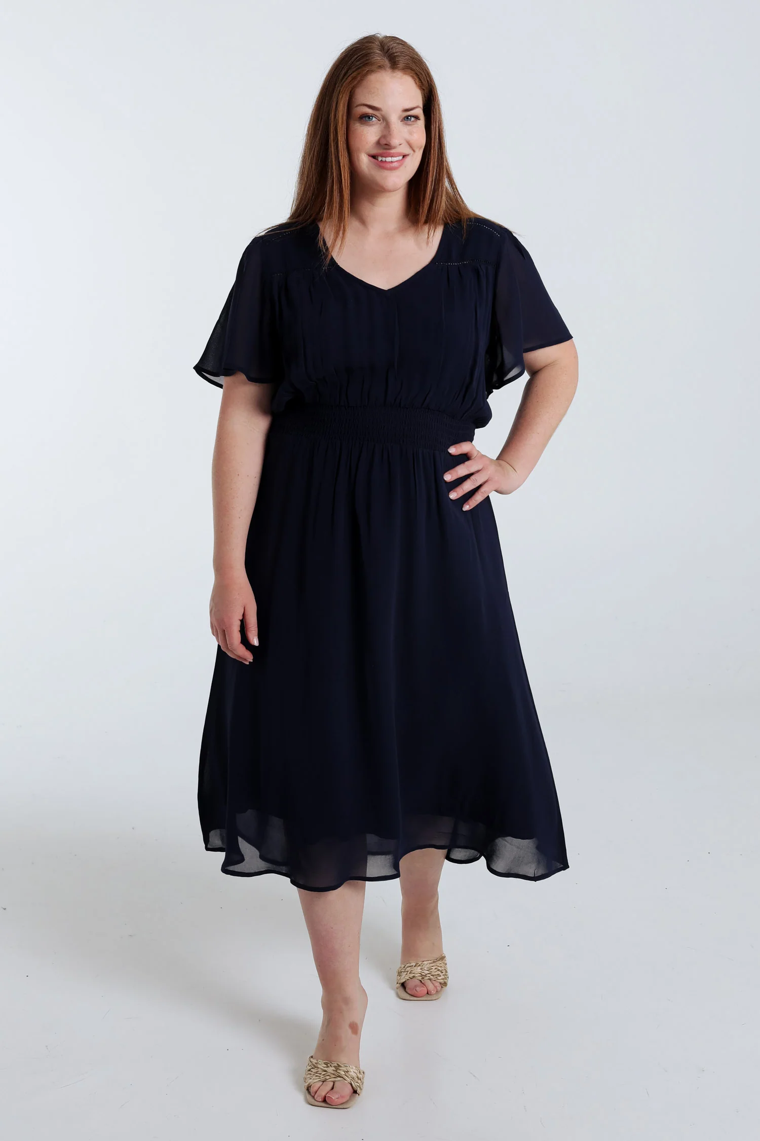 Robe longue en viscose unie - Image 9