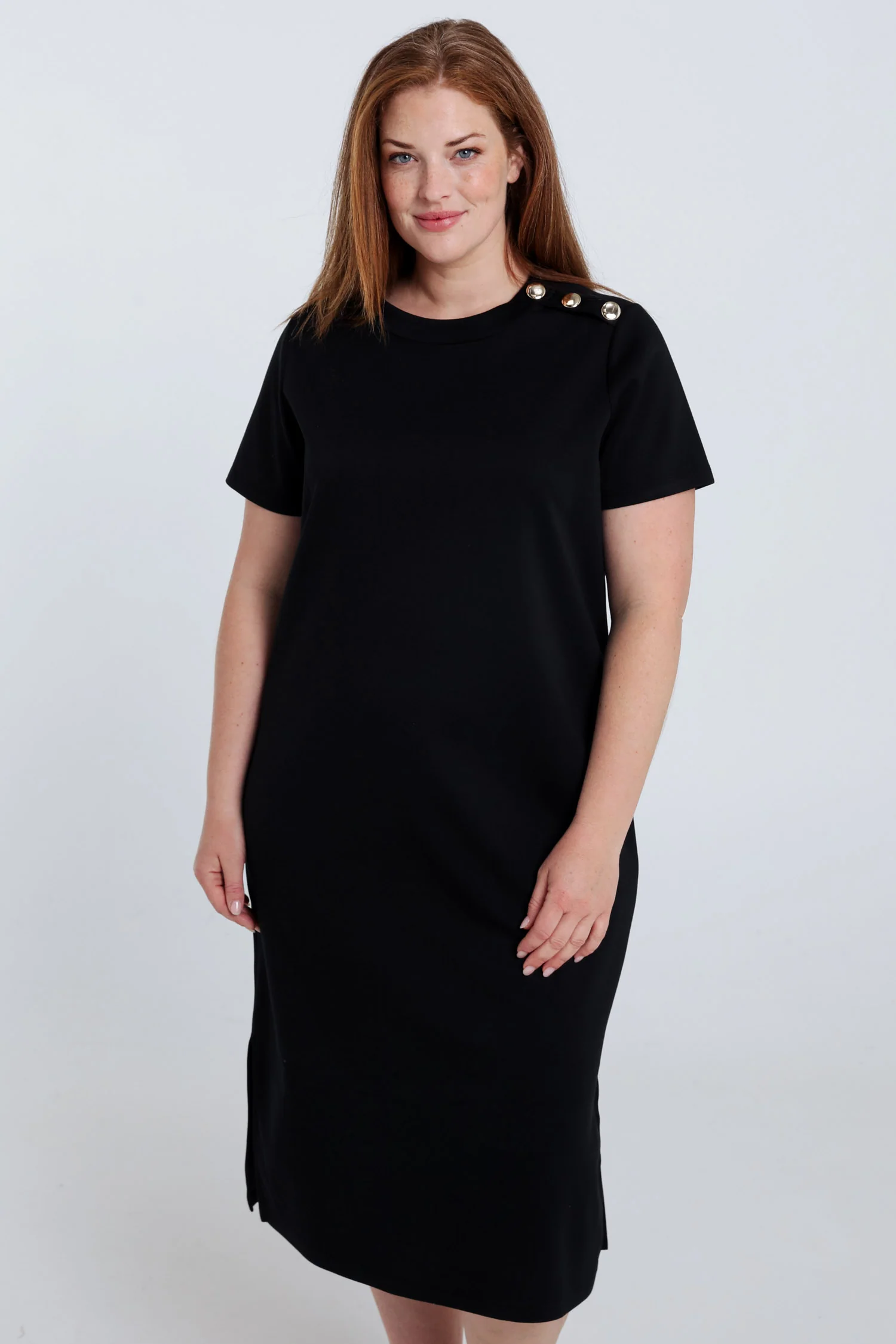 Robe longue en viscose unie