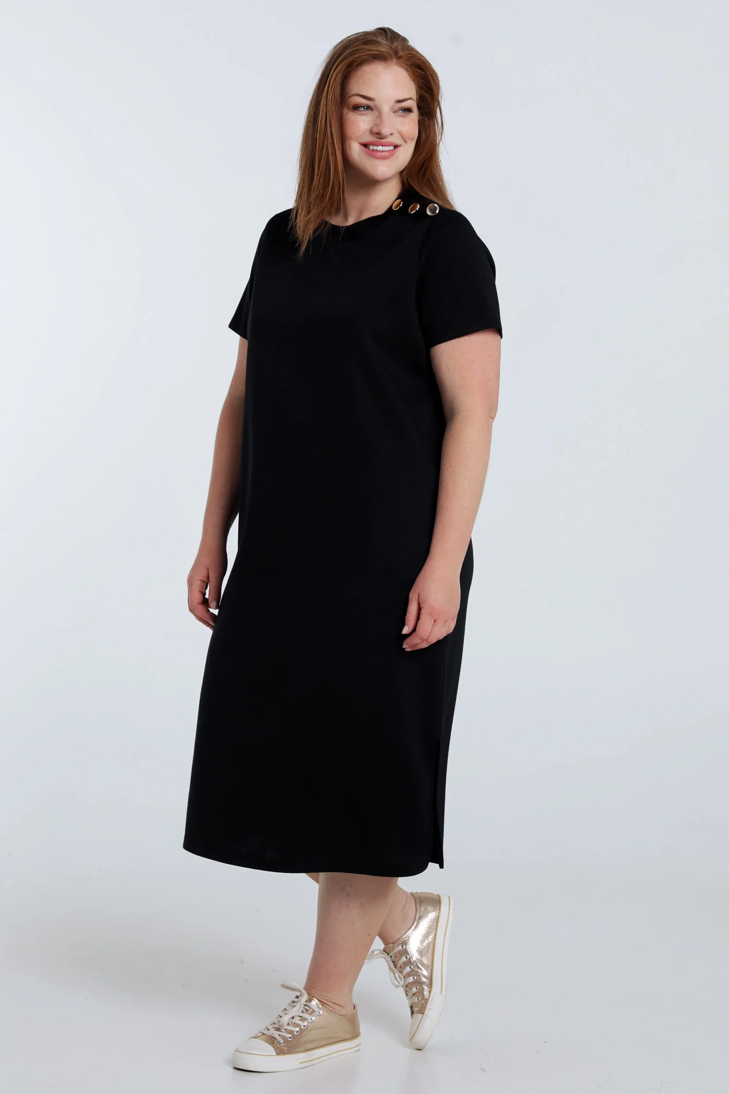 Robe longue en viscose unie - Image 8