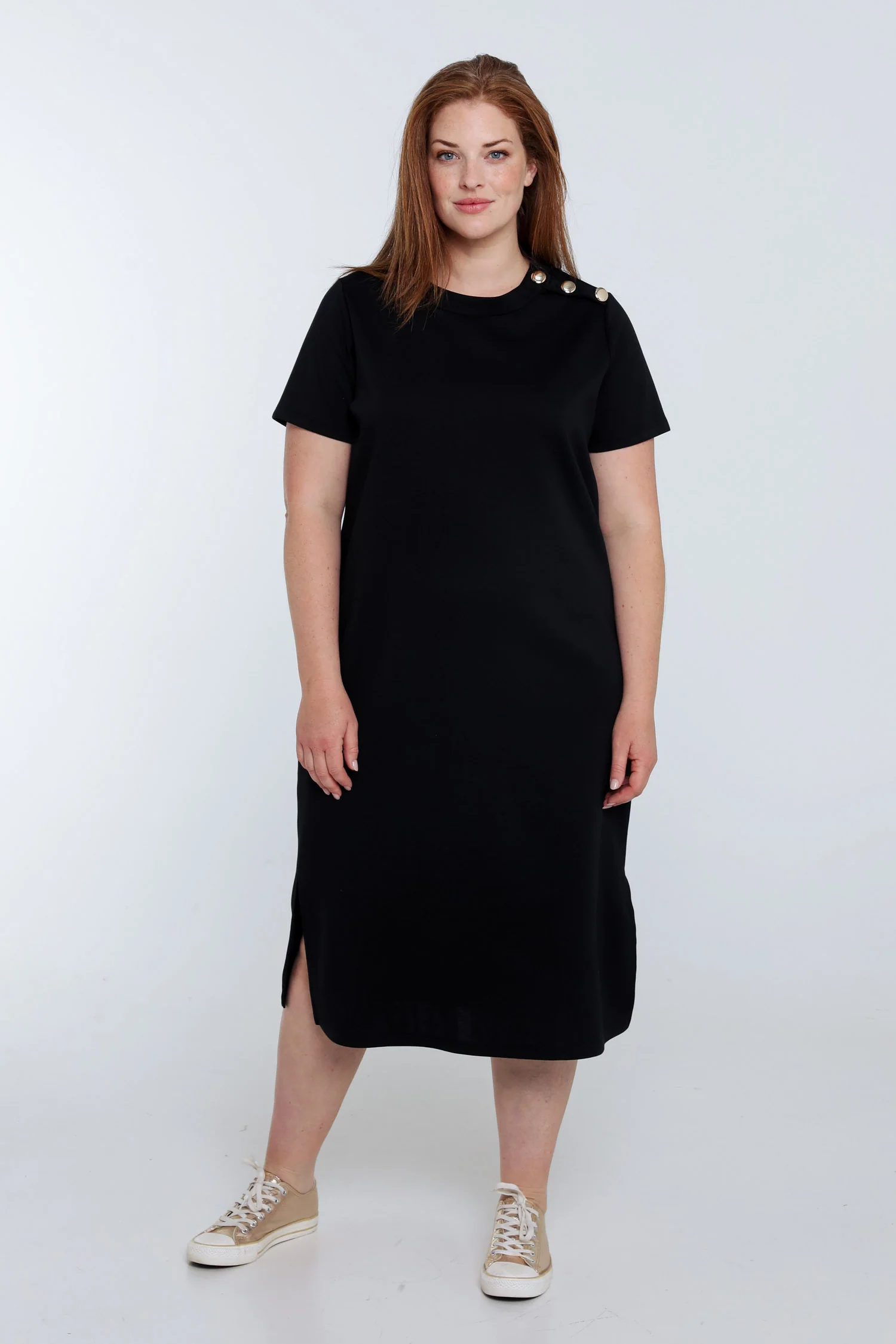 Robe longue en viscose unie - Image 9
