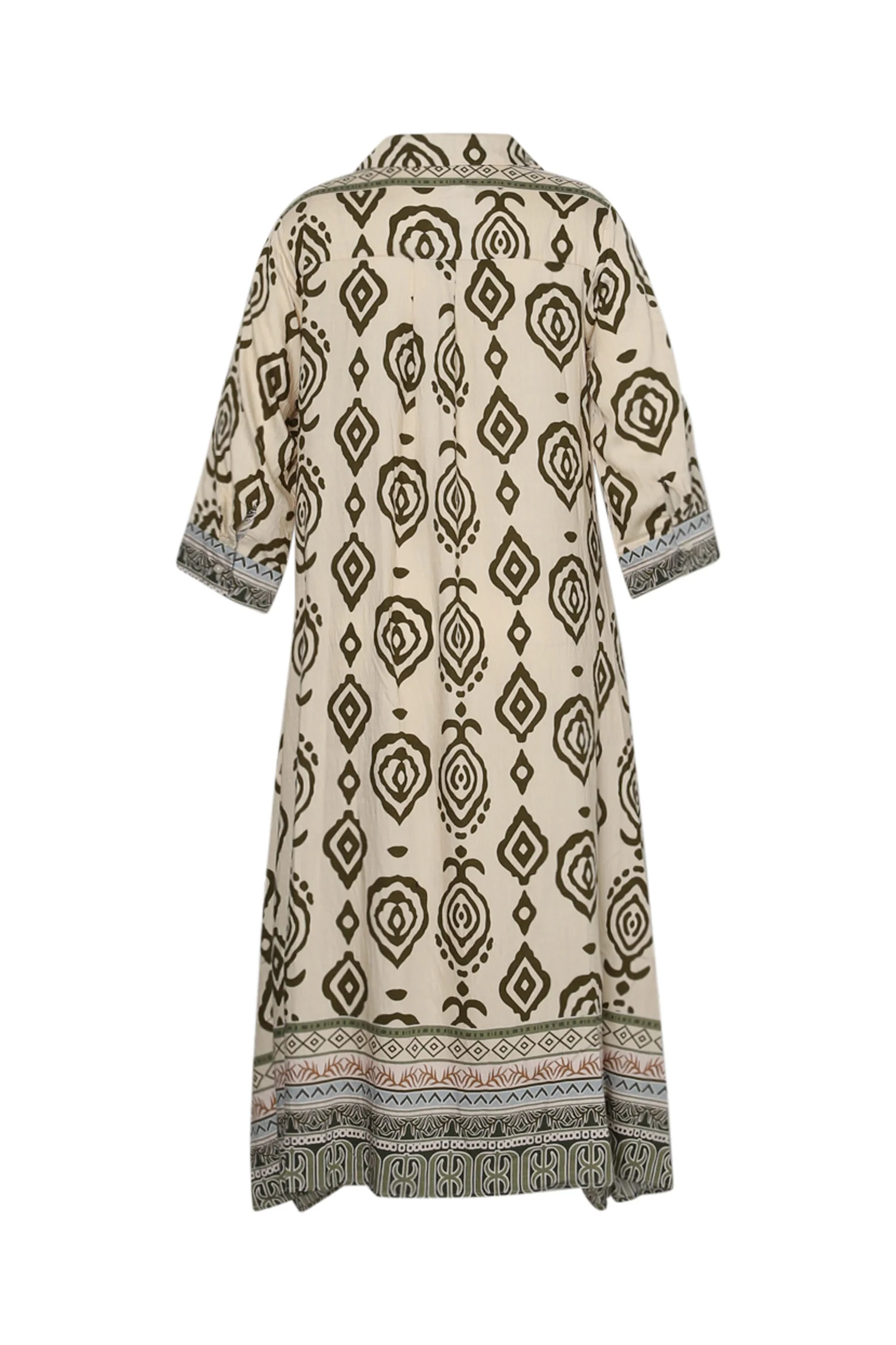 Robe longue imprimé ethnique bicolore - Image 11