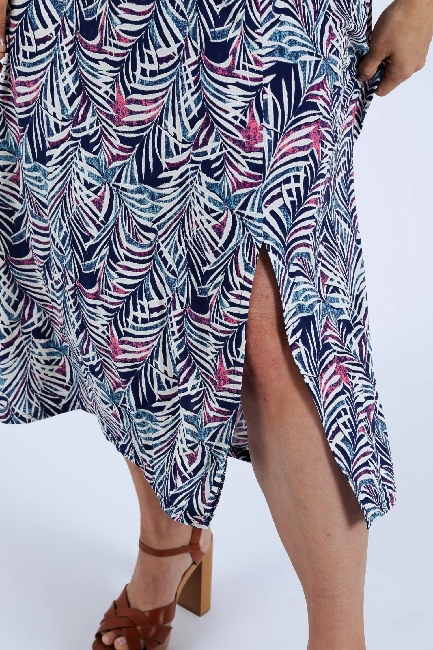 Robe longue imprimé feuillage - Image 5