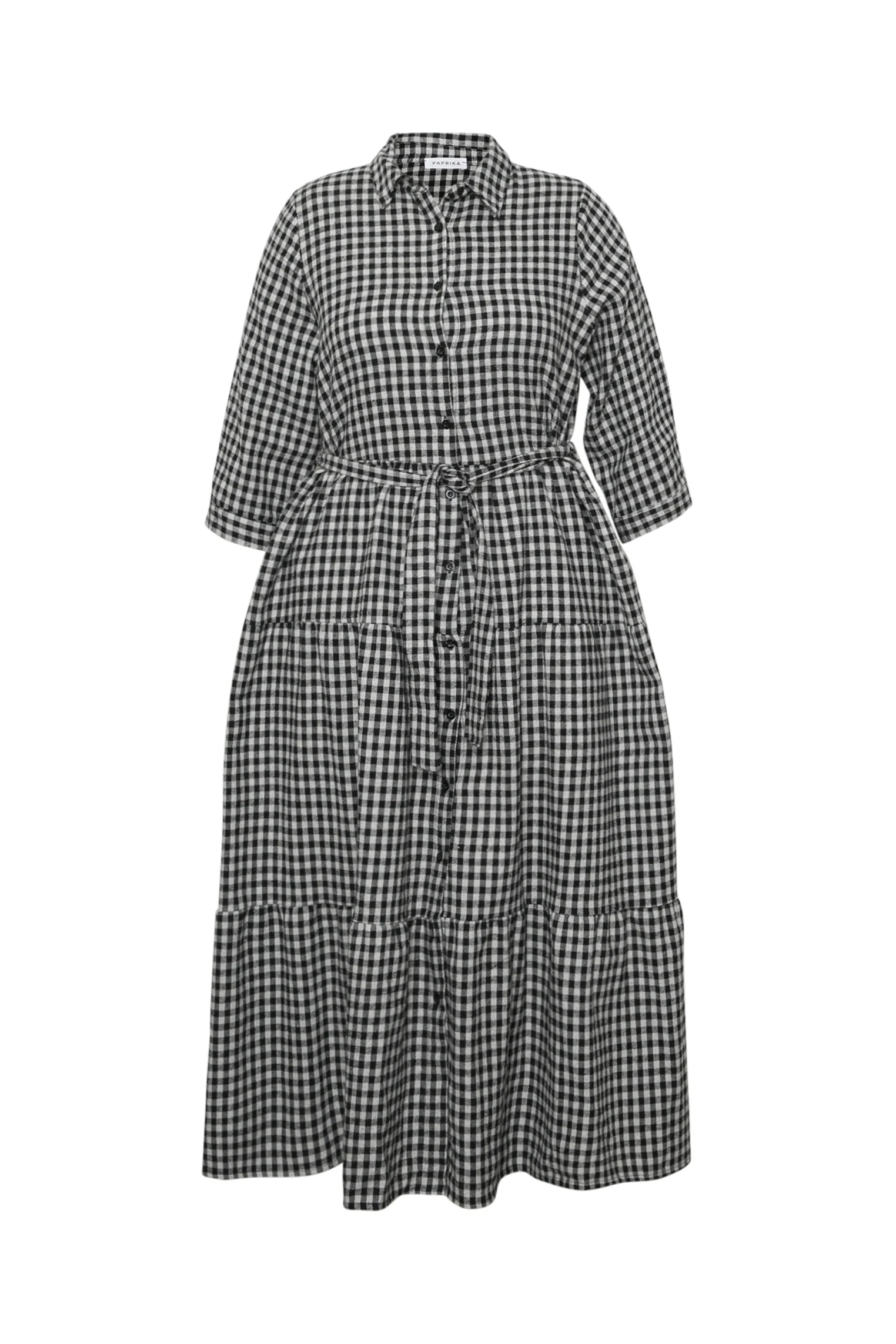 Robe longue imprimé vichy - Image 8