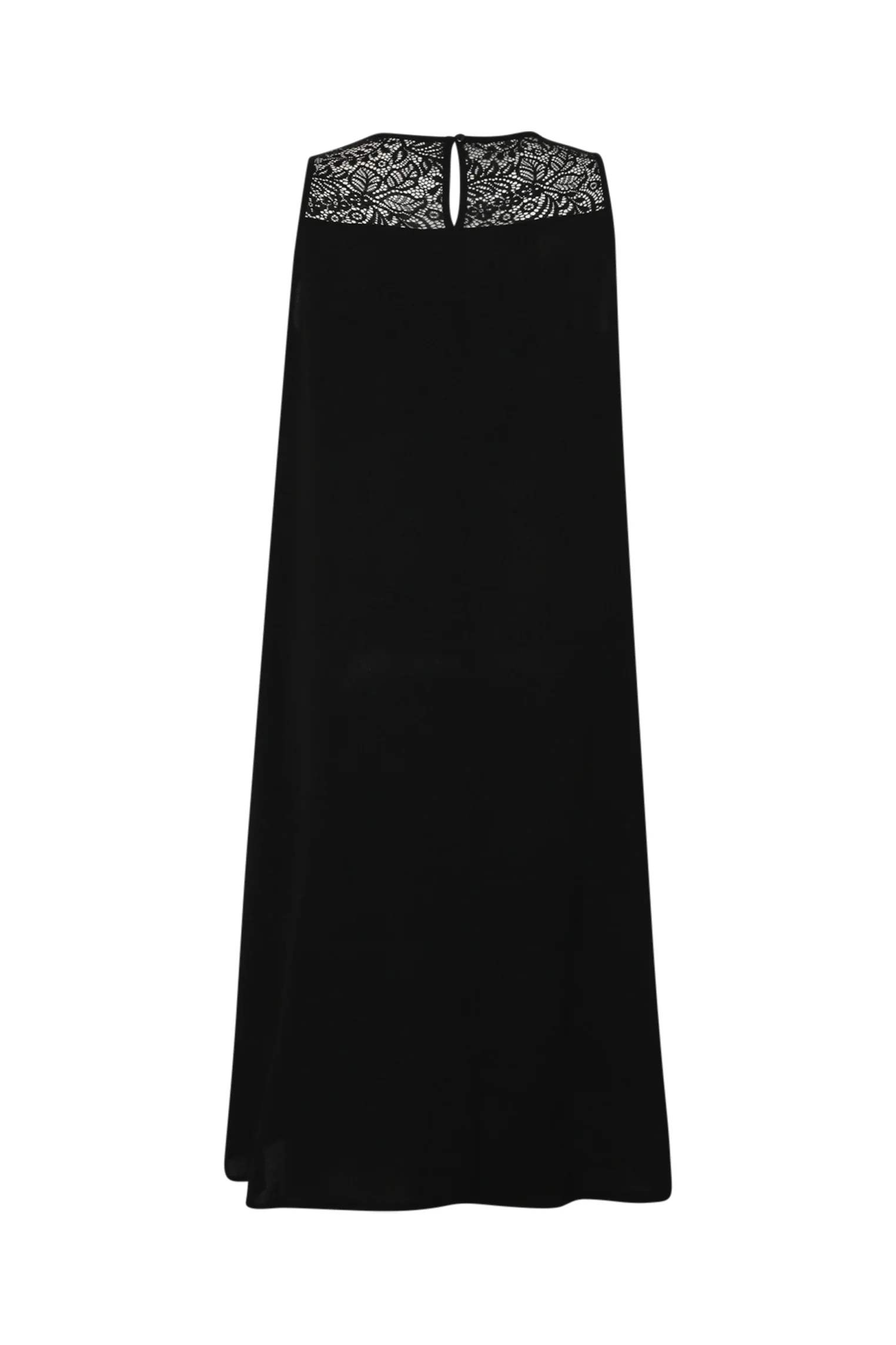 Robe longue unie avec dentelle - Image 11