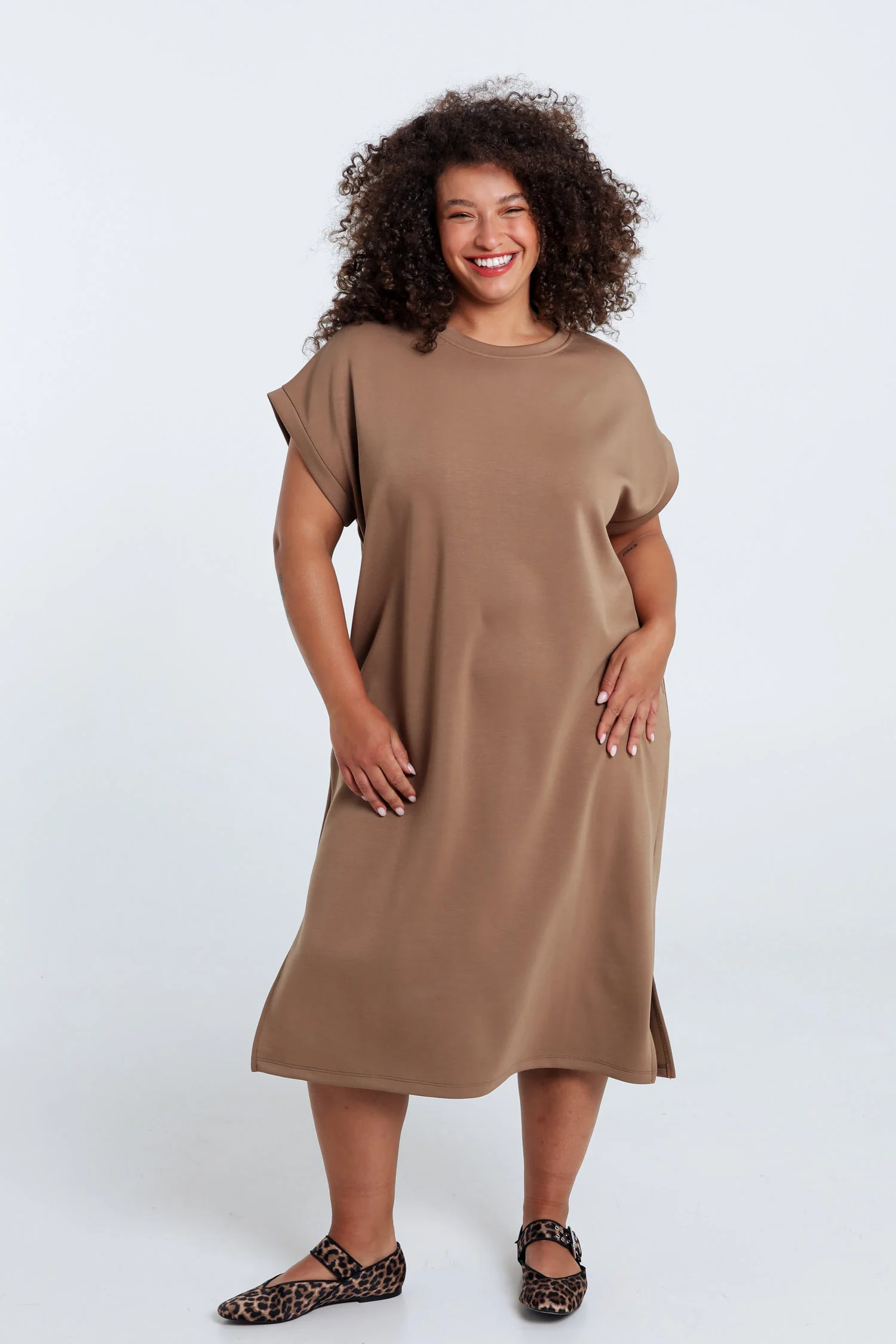 Robe longue unie en viscose - Image 19