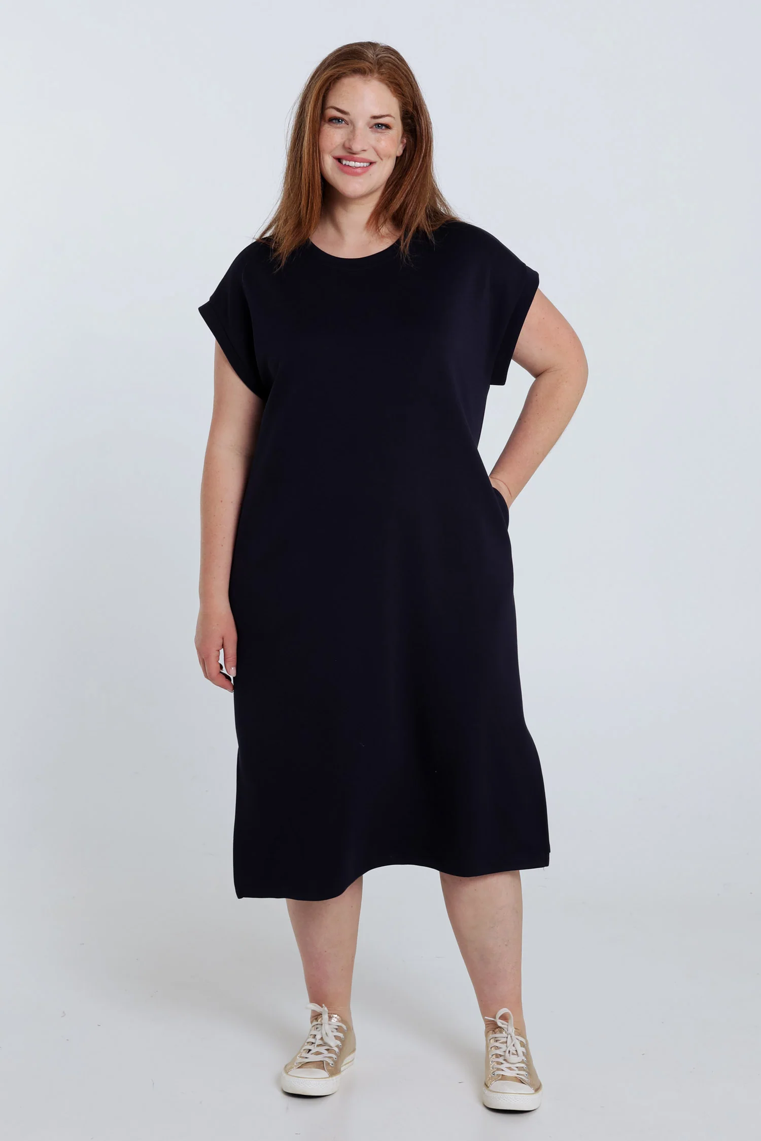 Robe longue unie en viscose - Image 8