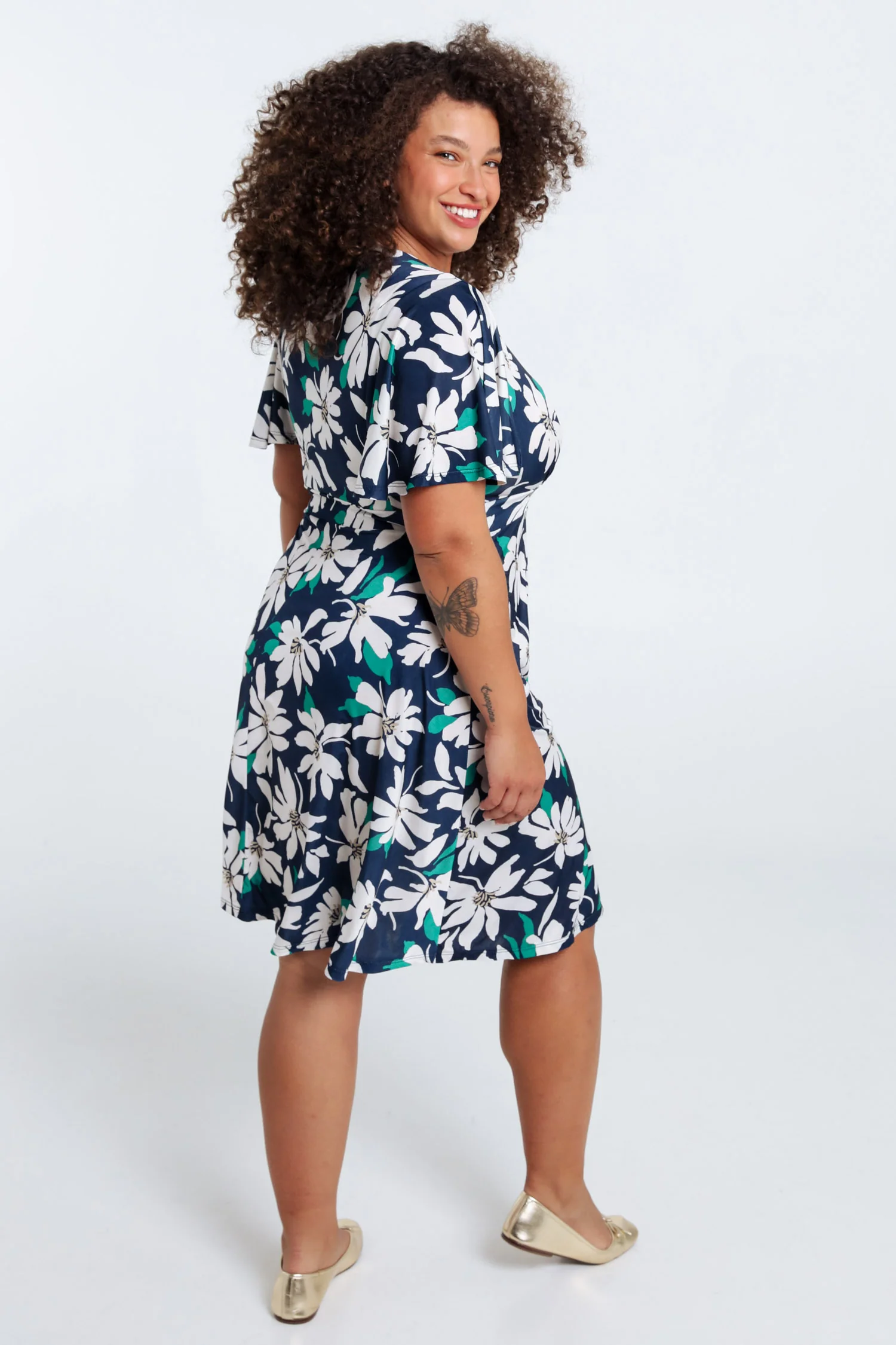 Robe mi-longue imprimé floral - Image 2