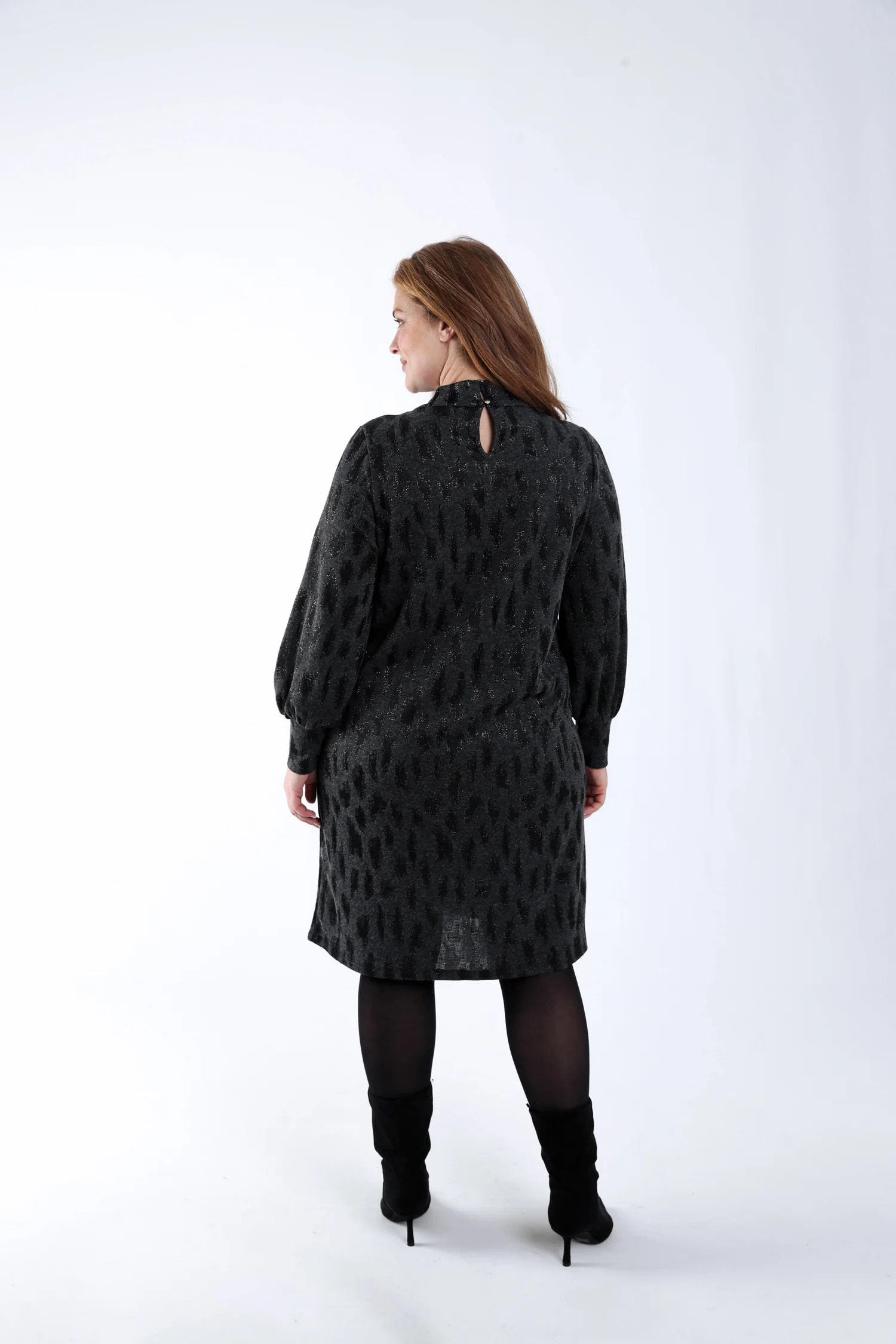 Robe motif jacquard léopard - Image 2