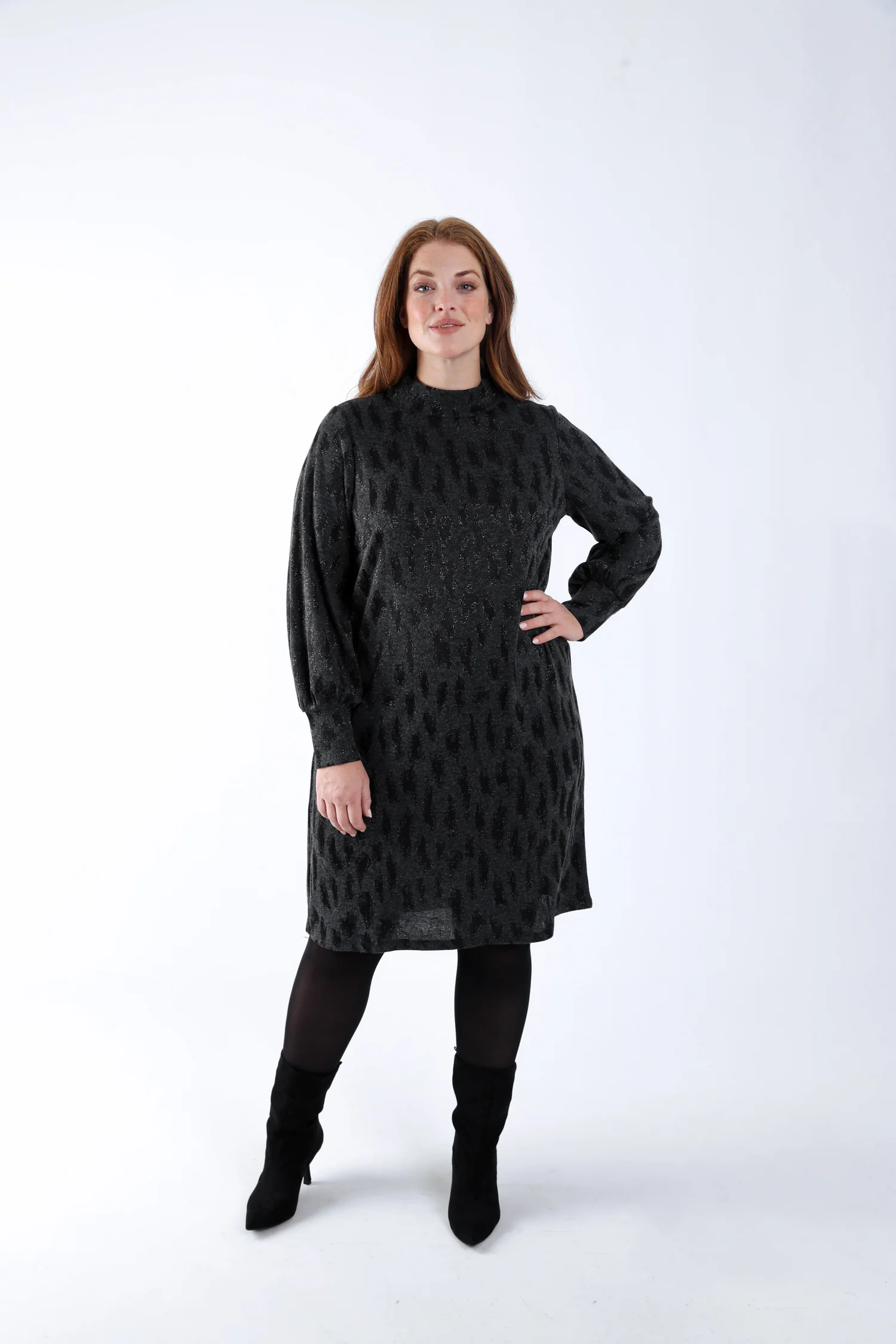 Robe motif jacquard léopard - Image 7