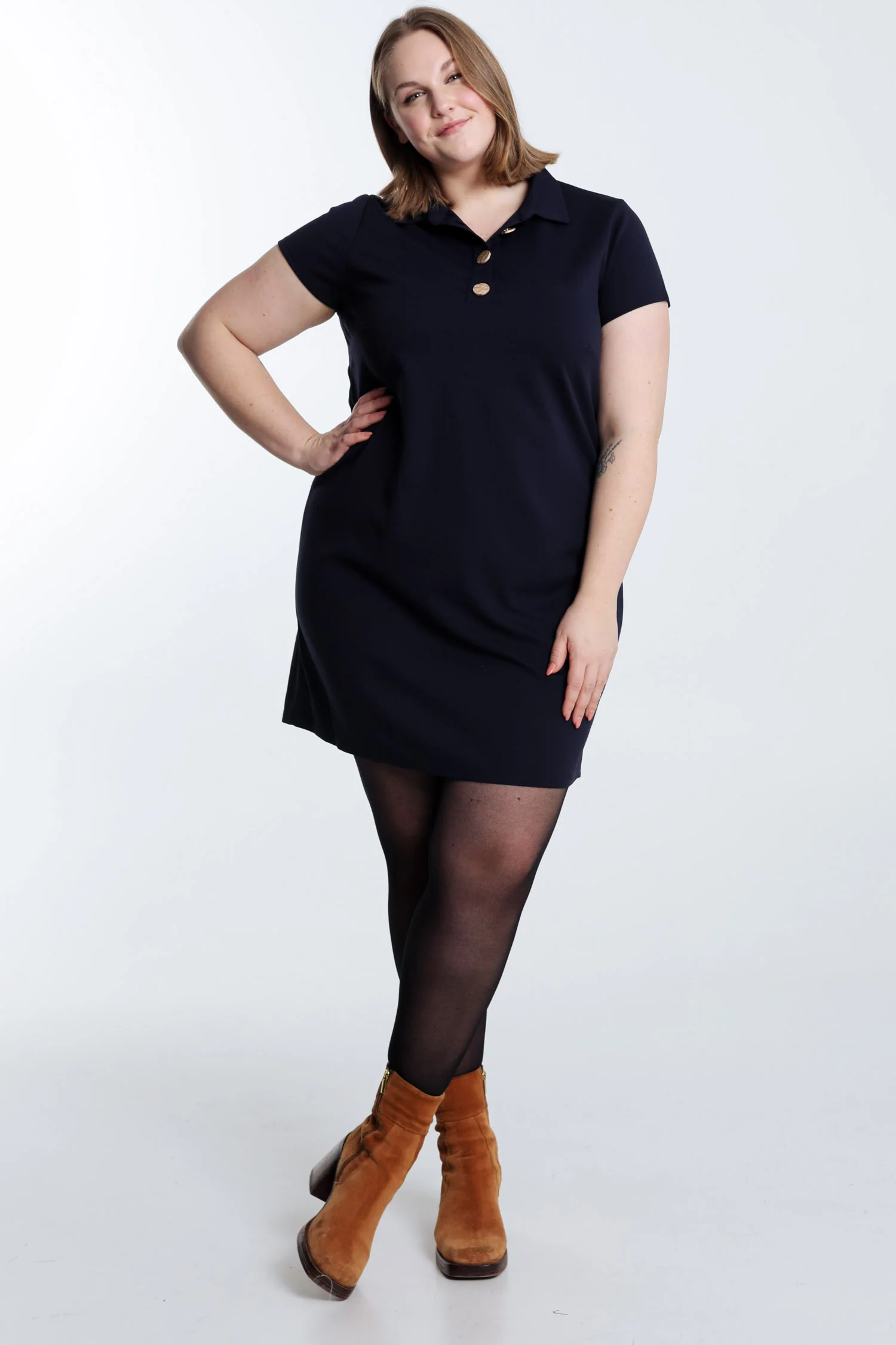 Robe polo unie - Image 7