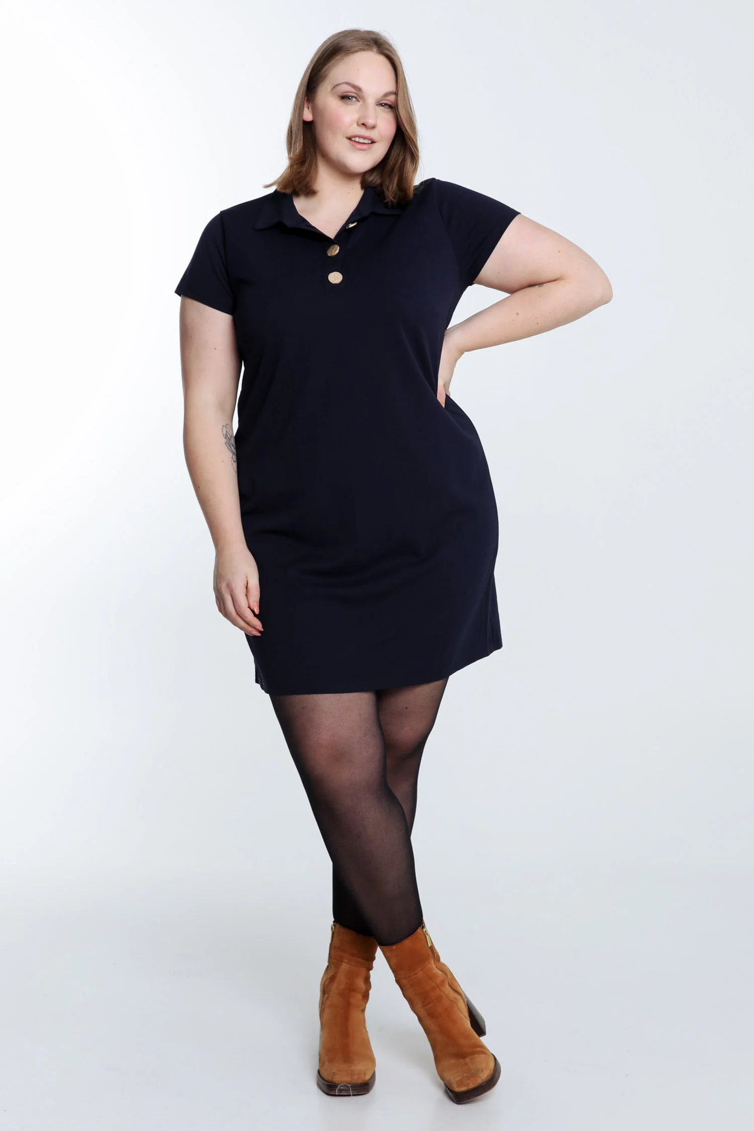 Robe polo unie - Image 9