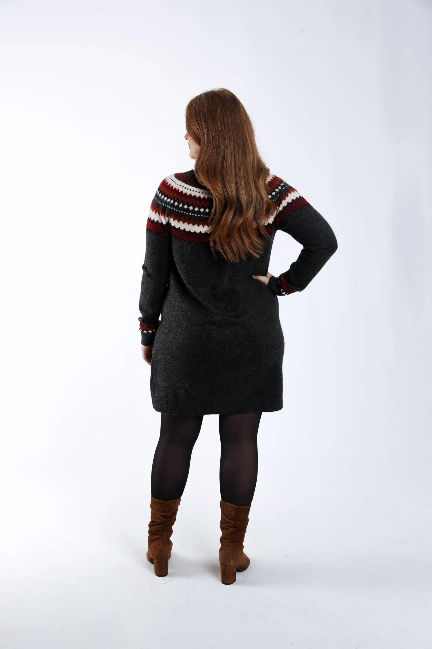 Robe pull motif jacquard - Image 2