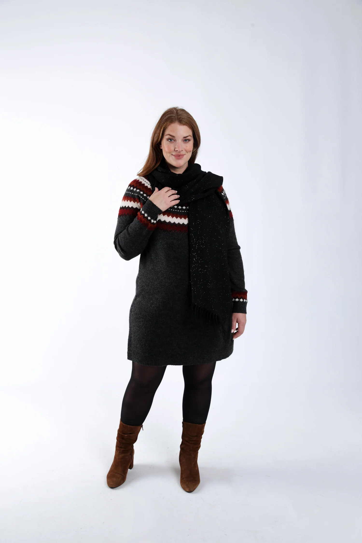 Robe pull motif jacquard - Image 8