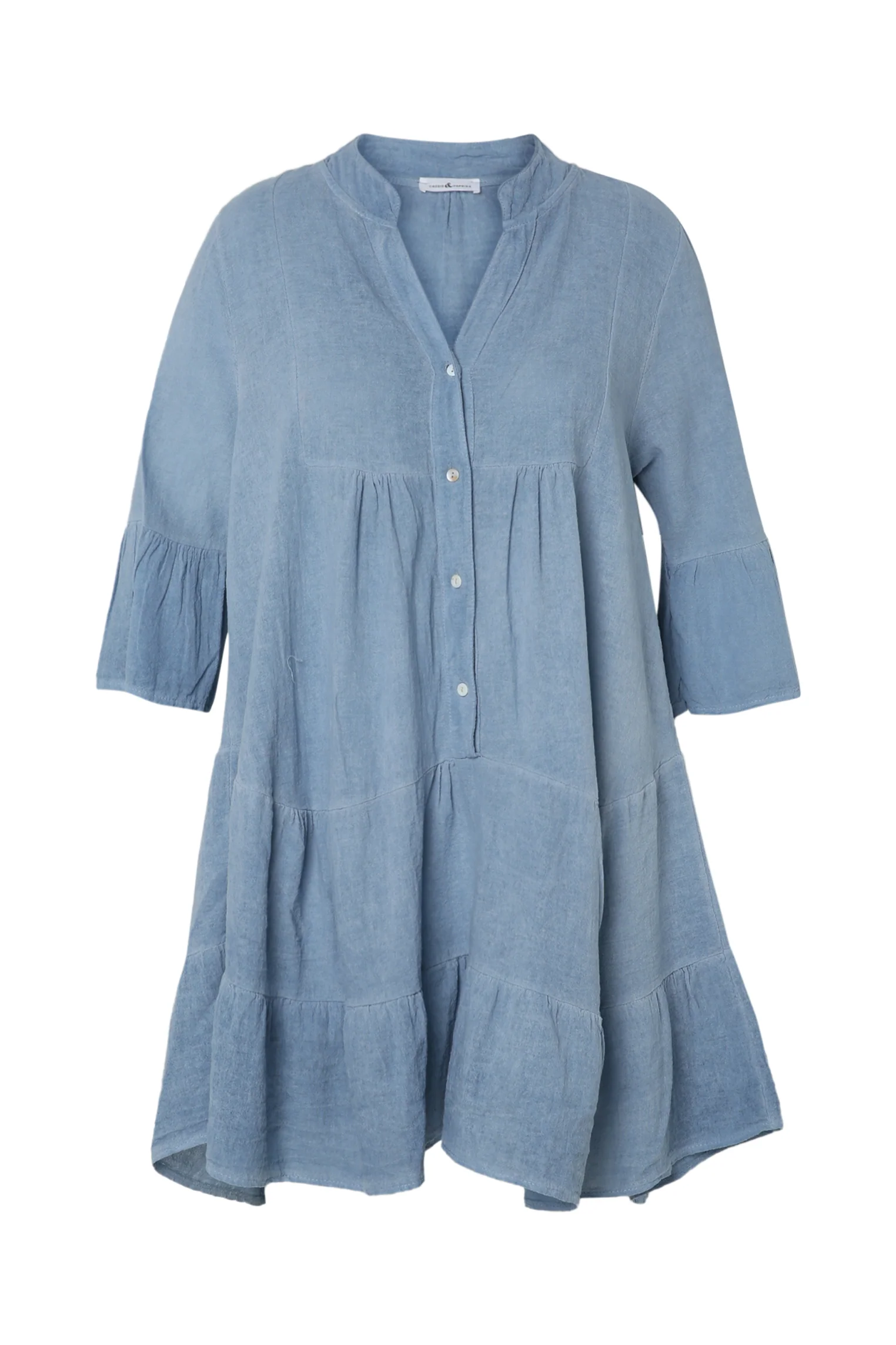 Robe tunique en gaze de coton unie - Image 10