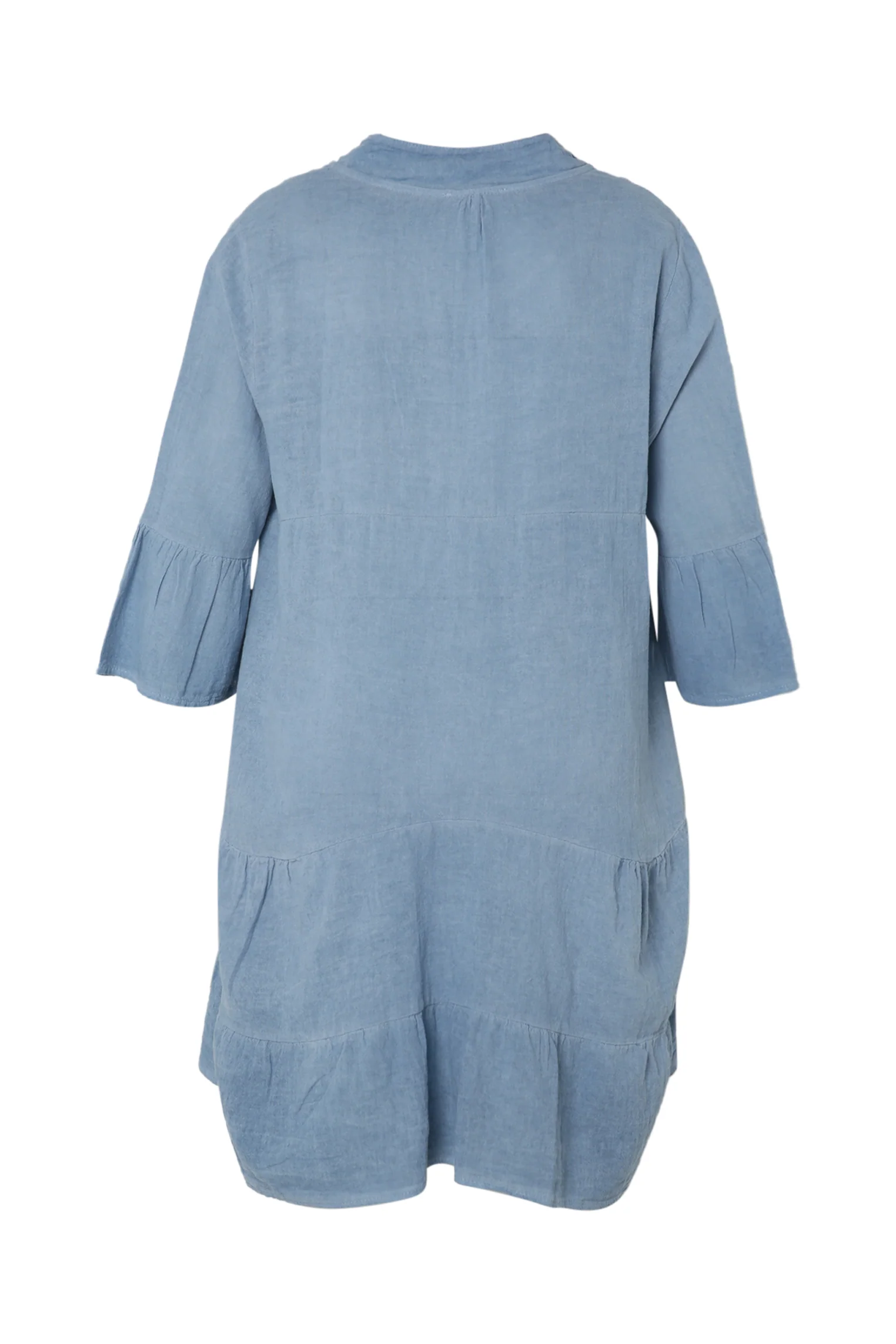 Robe tunique en gaze de coton unie - Image 11