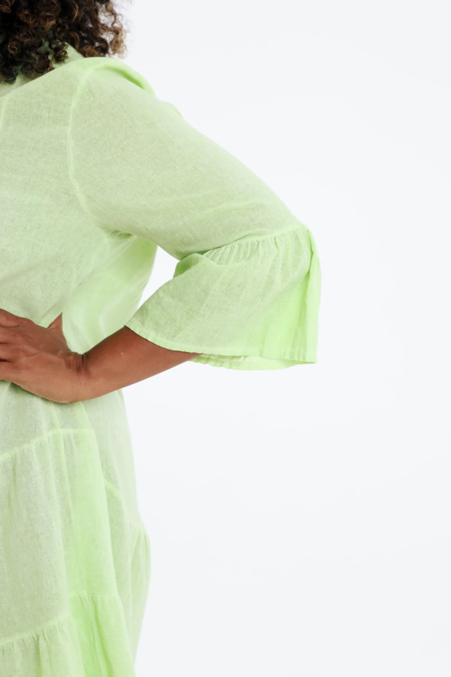 Robe tunique en gaze de coton unie - Image 27