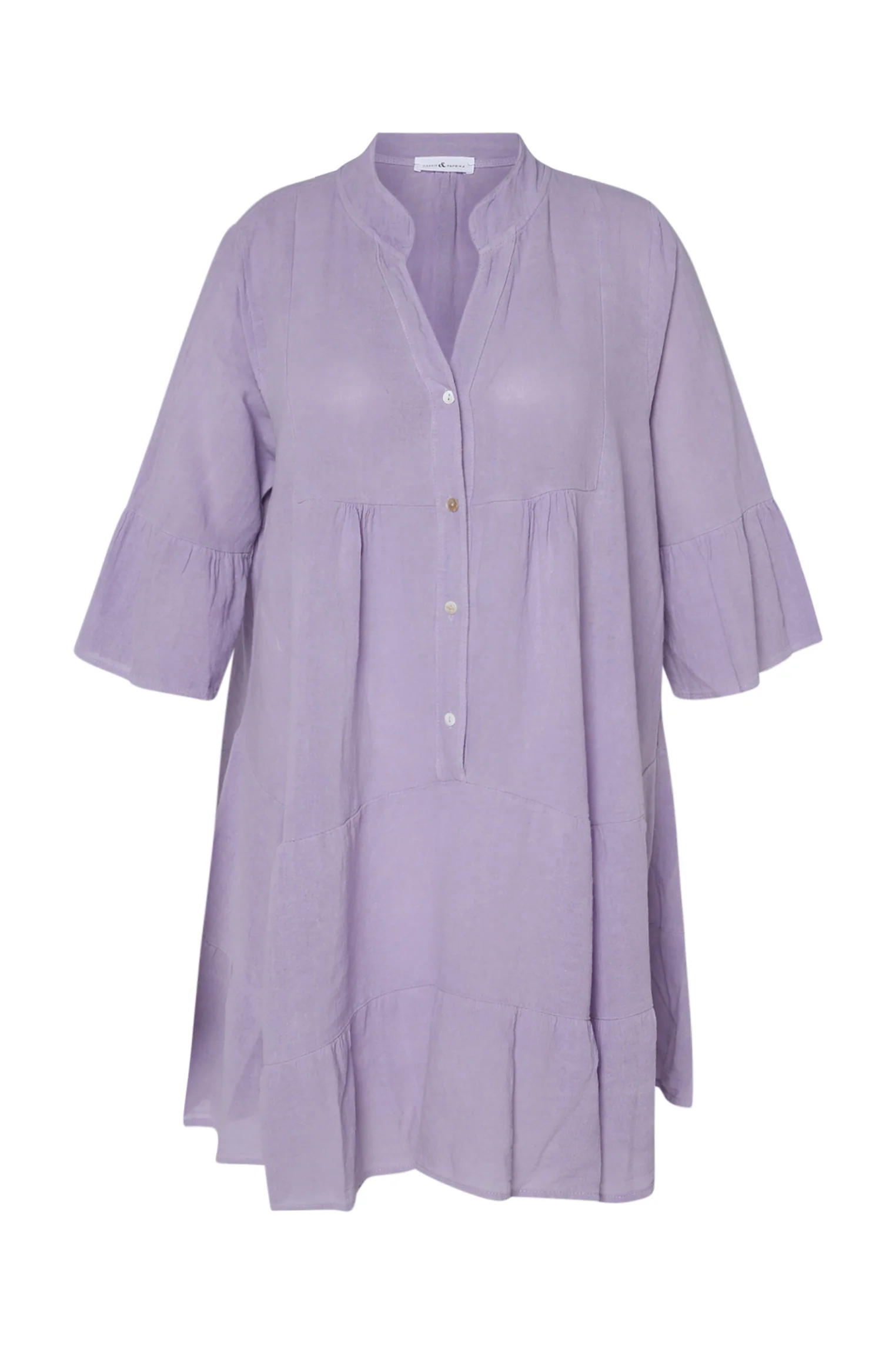 Robe tunique en gaze de coton unie - Image 43